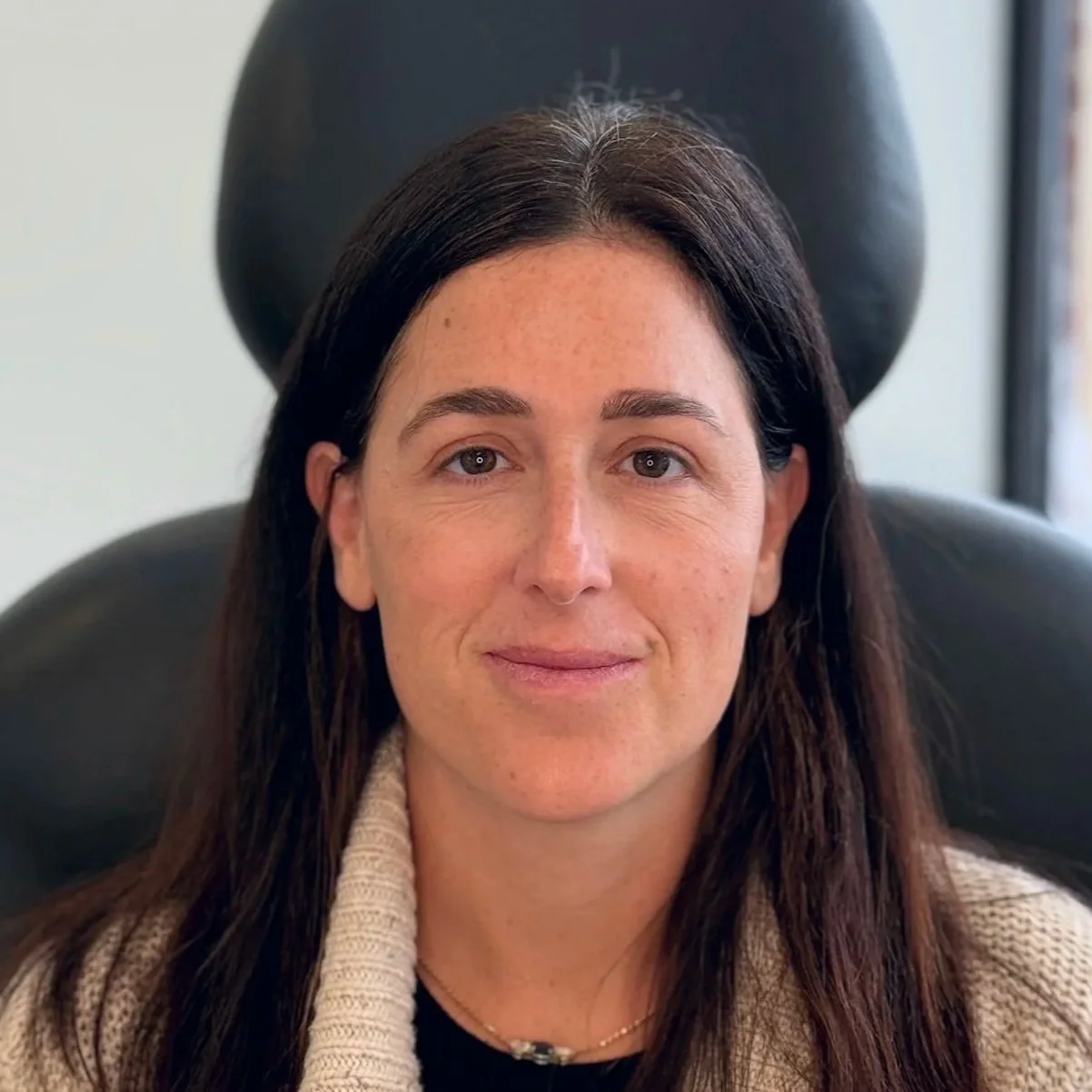 Female client after Neurotoxin treatment at Morph Med Spa in Ridgefield, CT – smoother forehead, brow, and eye-area appearance