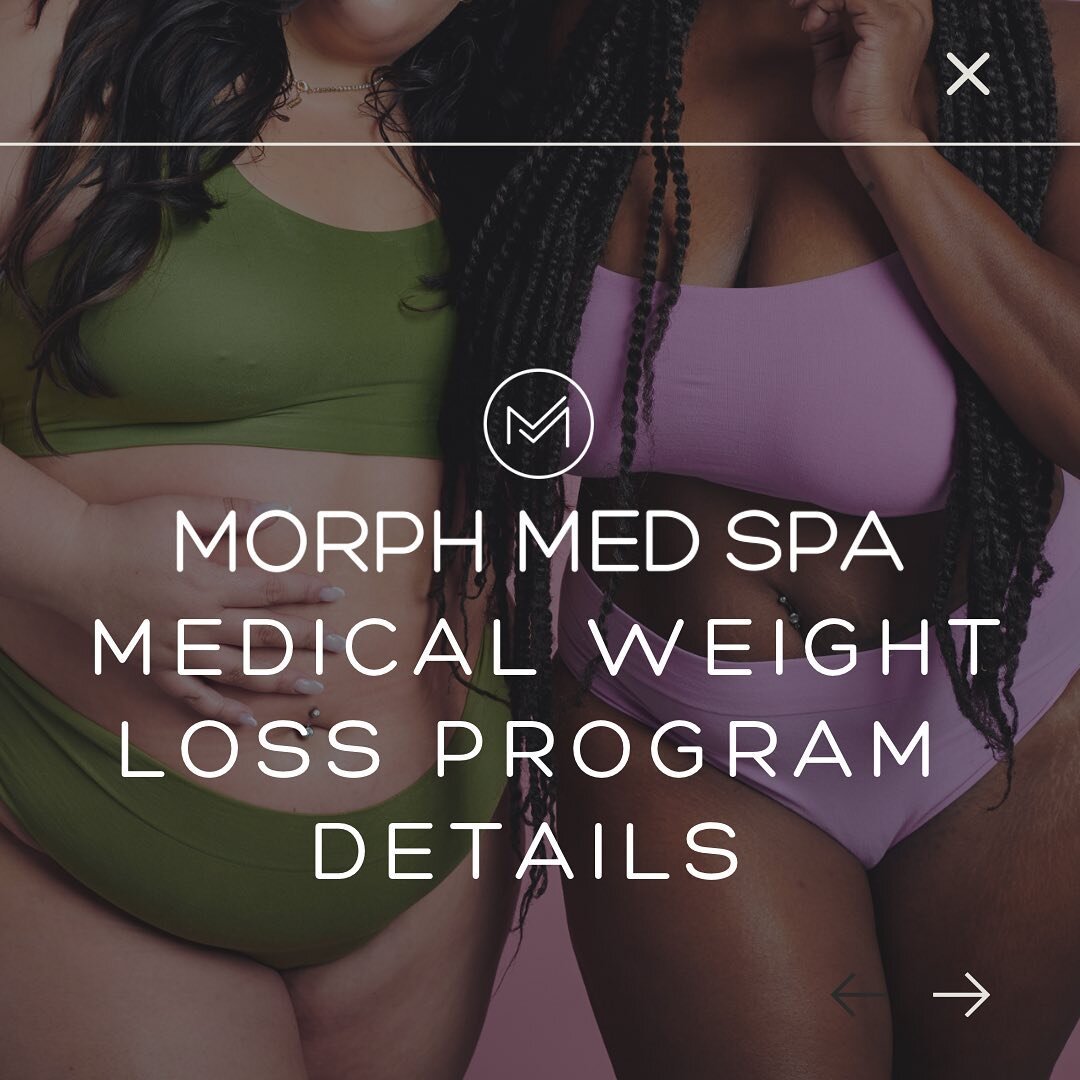 This is our medical 🩺 weight loss program. 

For 6️⃣ months, we want to help you safely reach your weight loss goals in a way that caters to you. 💕

There are 3 different tiers within the program as well as our Metamorphosis Menopause program. 

▪️