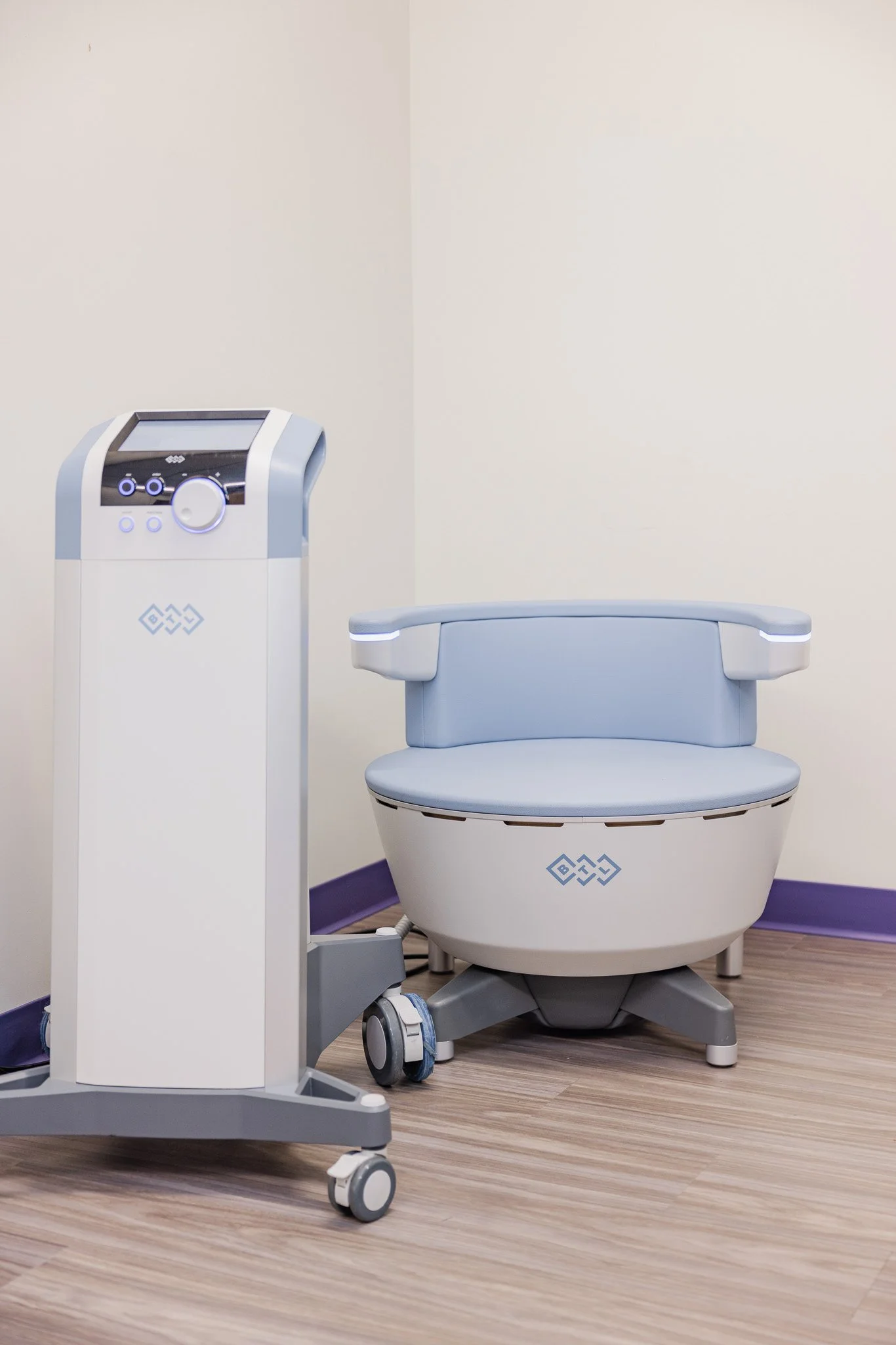 EMsella pelvic floor strengthening device for incontinence treatment and sexual wellness at Morph Med Spa in Ridgefield, CT
