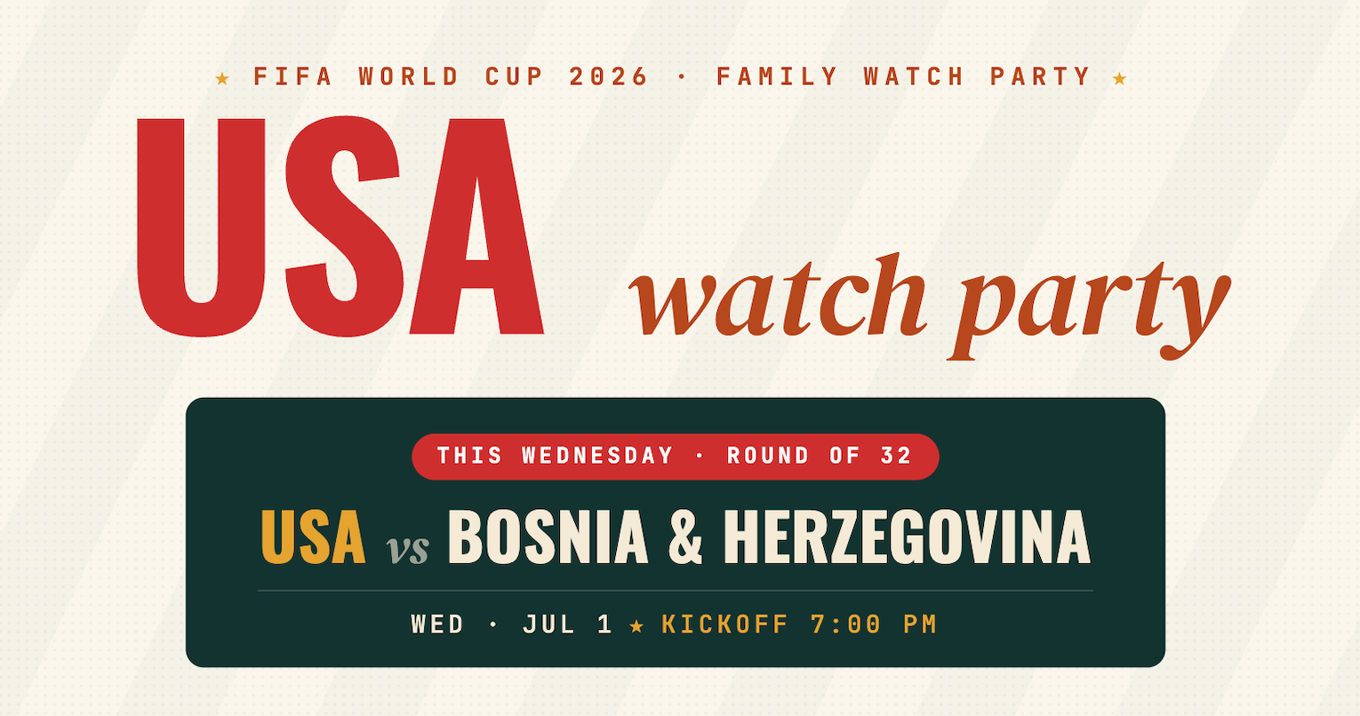 World Cup Watch Party USA vs. Bosnia &amp; Herzegovina