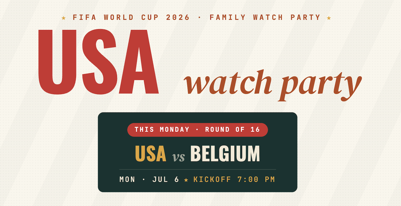 World Cup Watch Party USA vs. Belgium