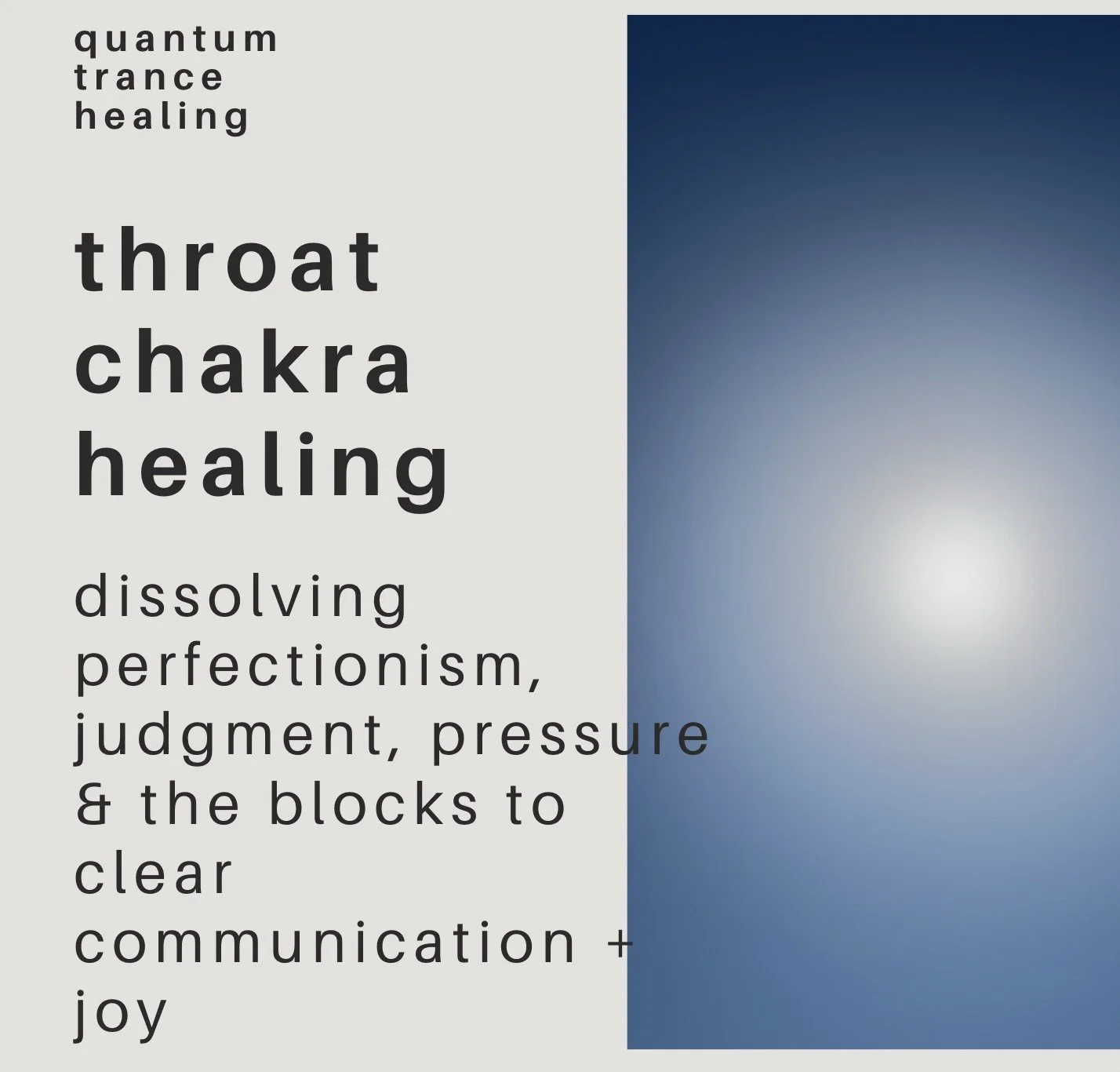throat chakra healing: dissolving perfectionism, judgment, pressure & the blocks to clear communication + joy