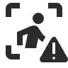 Icon of a person with a question mark above their head and an alert symbol.