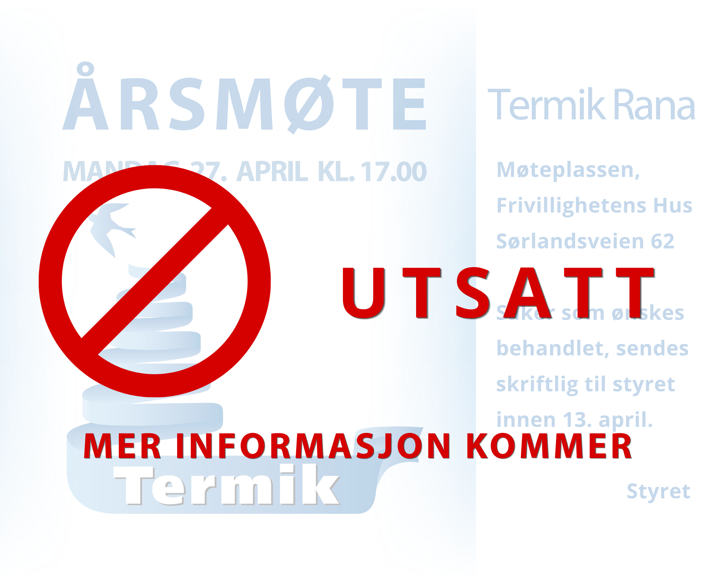 (UTSATT)Årsmøte Termik Rana