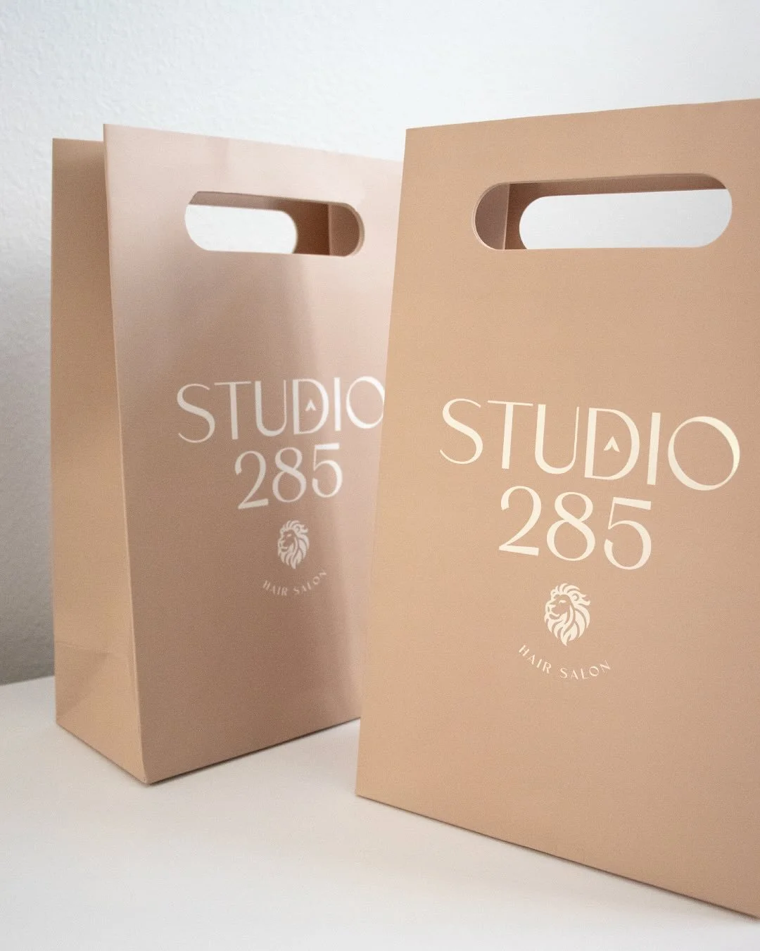 @studio285_hairsalon was looking for a retail bag that was different and stood out from the rest. We created this fully custom bag template to fit the size they needed for their salon products for their customers. My favorite part, that spot uv on th