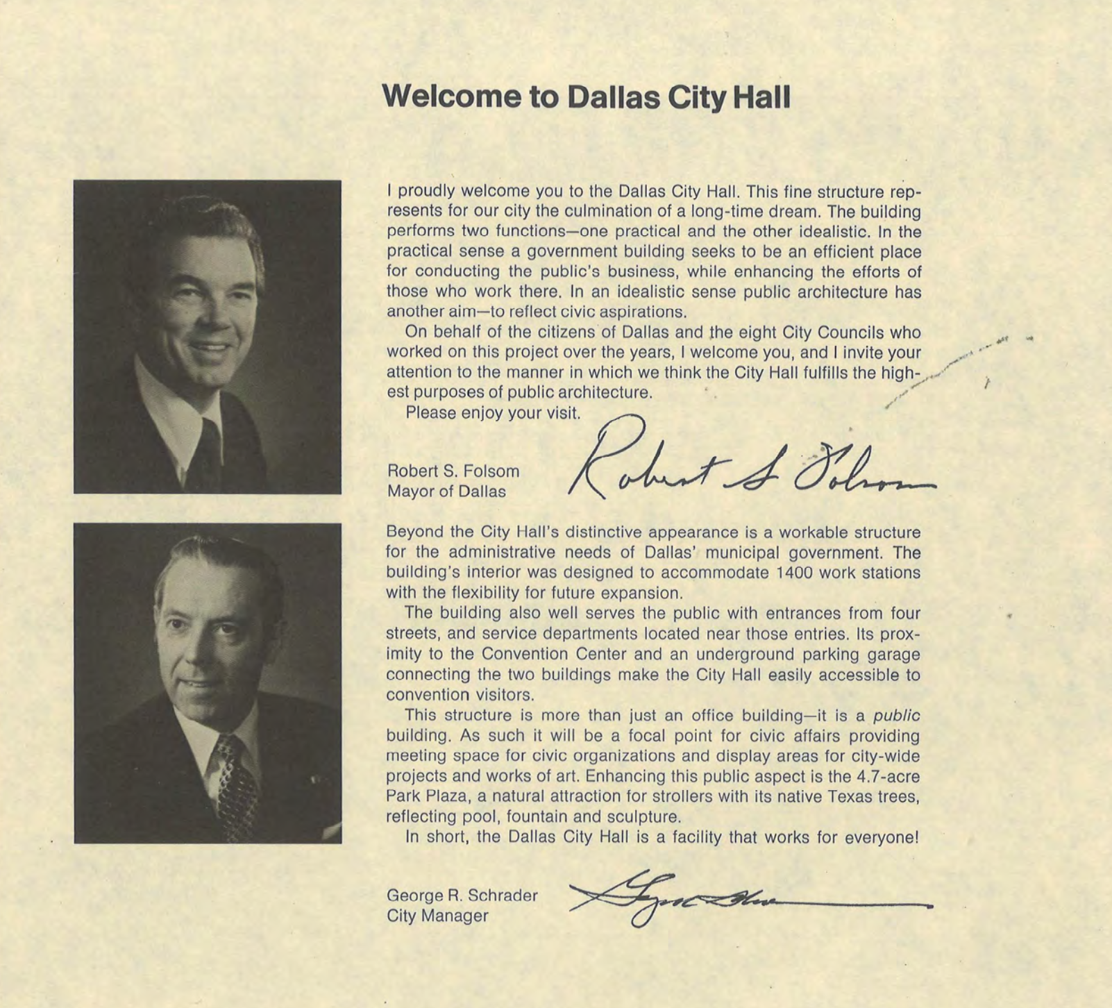 1978 Dedication Brochure