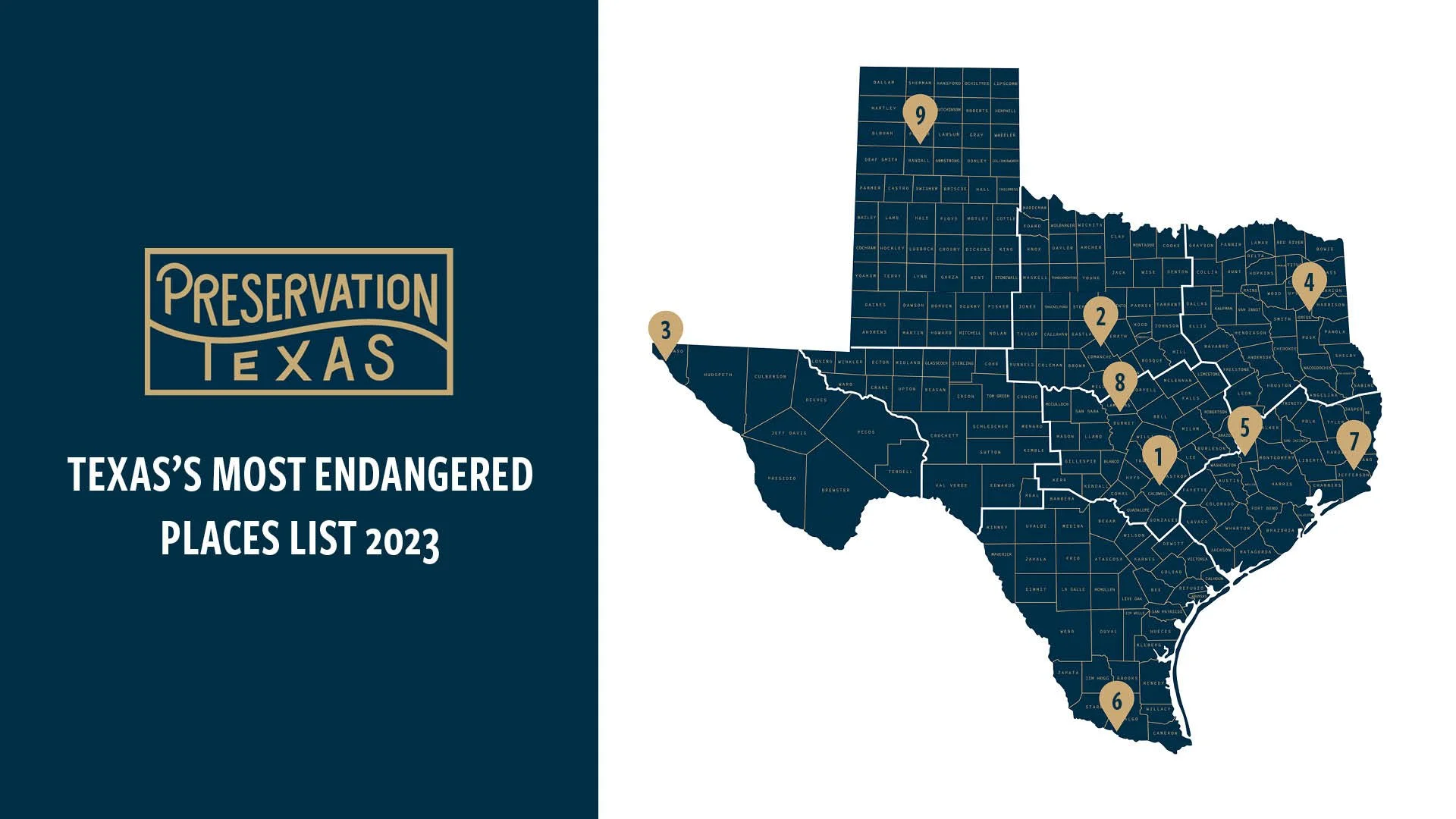 Preservation Texas Announces the 2023 List of Texas’s Most Endangered