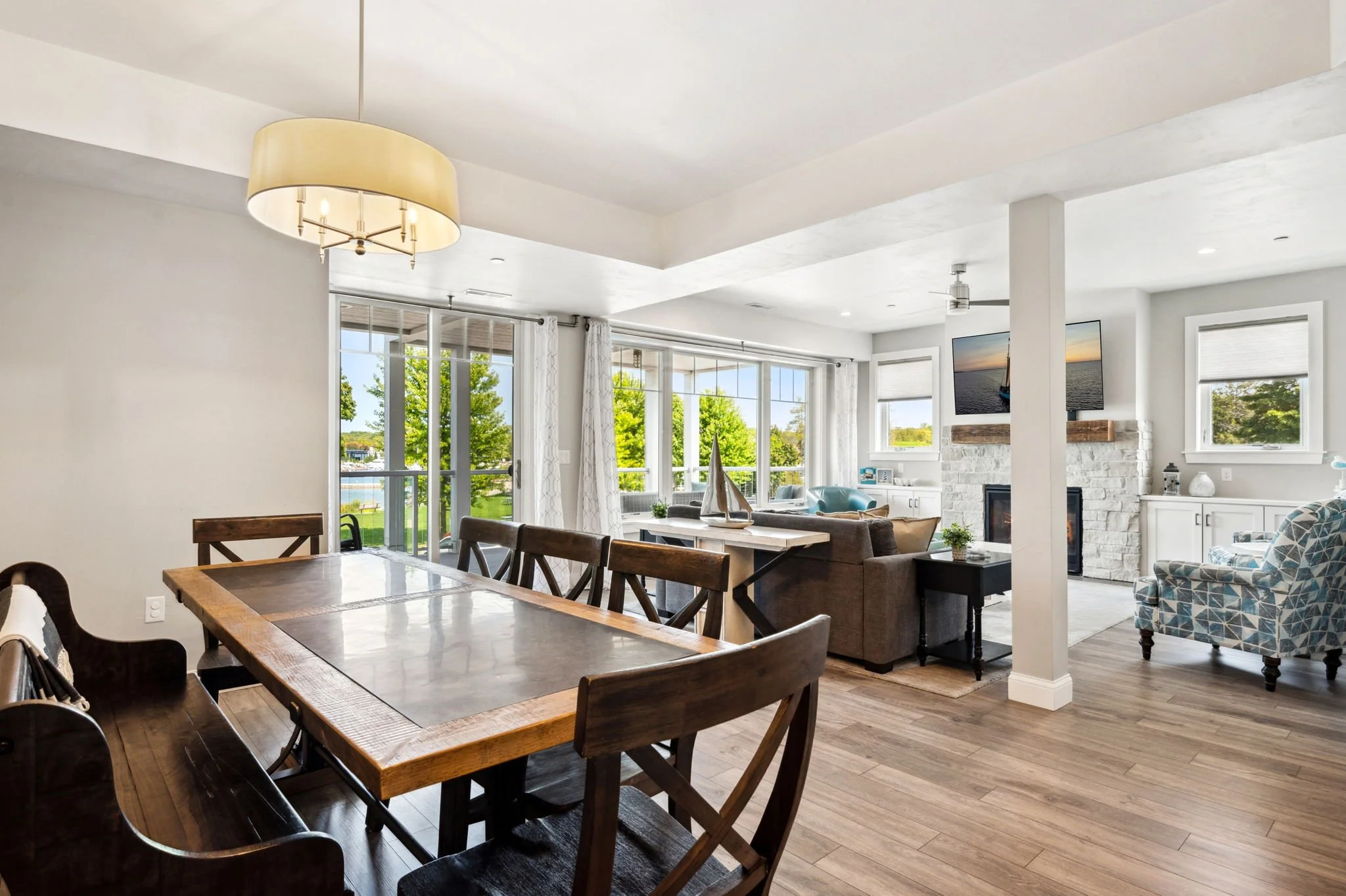 Condo C Kitchen and Living