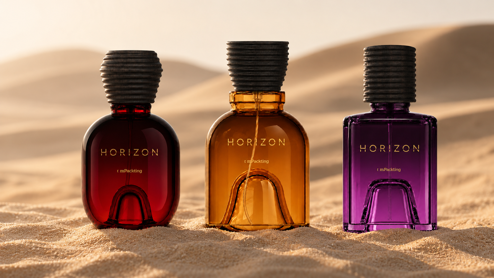 emballage des parfums de la collection Horizon