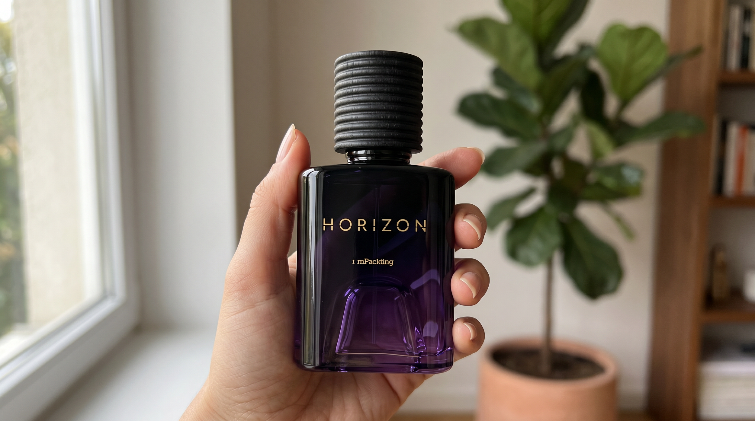 Horizon collection purple squared cylindrical cap