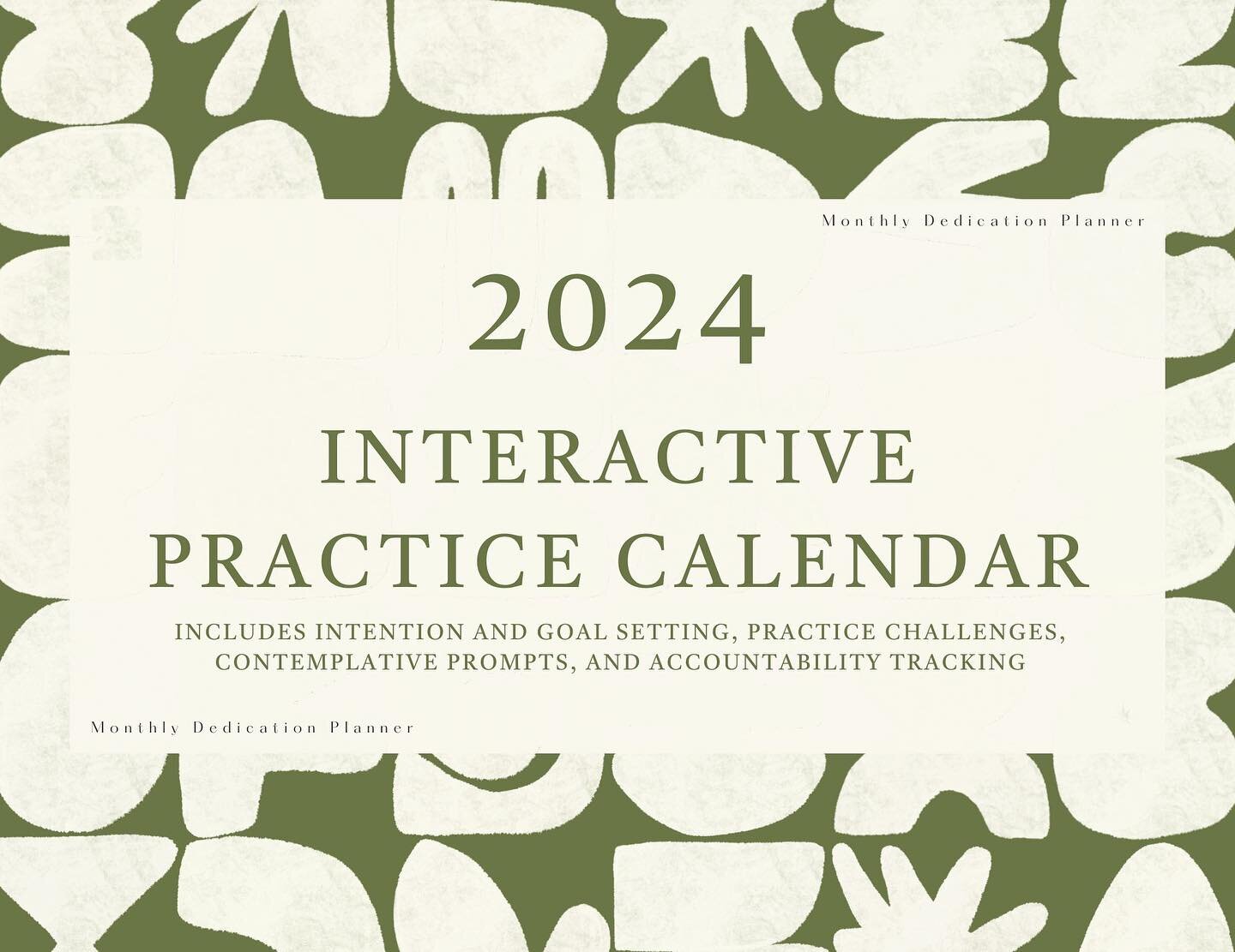 📣 Exciting news, everyone! 📣

This morning, we released our brand new practice calendar in an email blast to our immediate community at 6 AM. Curated with the utmost care by @lovelesslearning, this &quot;book-endar&quot; is not your average calenda