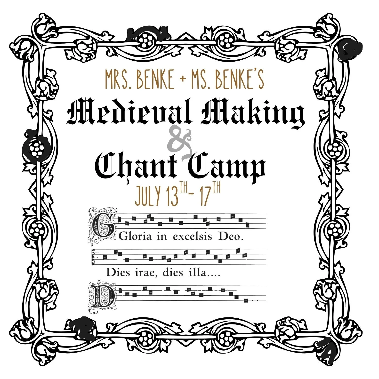 Medieval Making & Chant Camp
