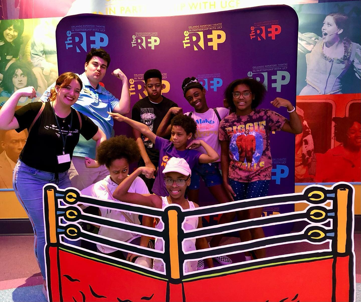 Warhol &amp; Wrestling? 
Lichtenstein &amp; Luchdora?
Yes - Youth from Orlando Union Rescue Mission and Great Oaks Village toured a printmaking exhibit and saw art created by pop artists Andy Warhol and Roy Lichtenstein. They also learned about engra