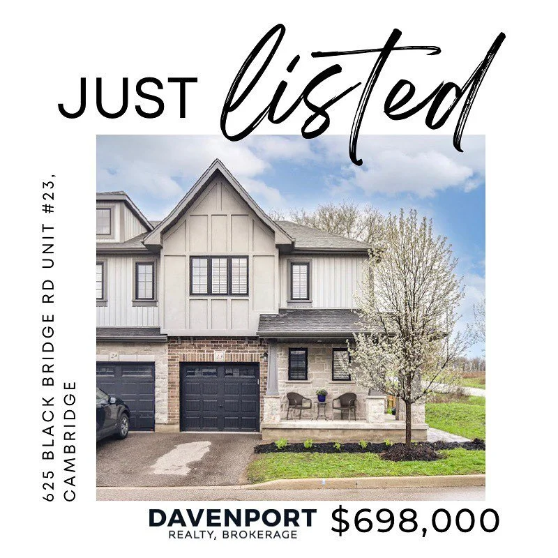 This former Granite Homes model home (built in 2017) is a stunner 🔥🔥🔥

- walking distance to Black Bridge canoe launch
- close to 401, walking trails and parks 
- privacy of a corner unit
- upgraded granite countertops in kitchen and bathrooms
- 2