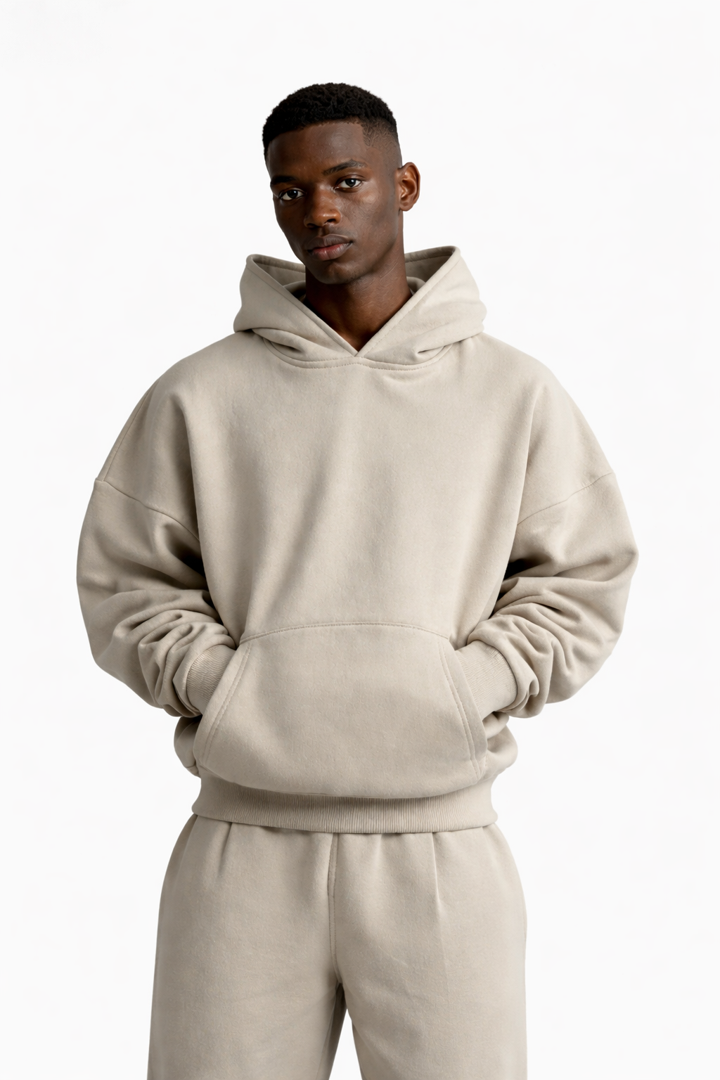 Ultra Heavy Organic Pull-Over, Cropped & Boxy, Smokey taupe (Coming Soon)