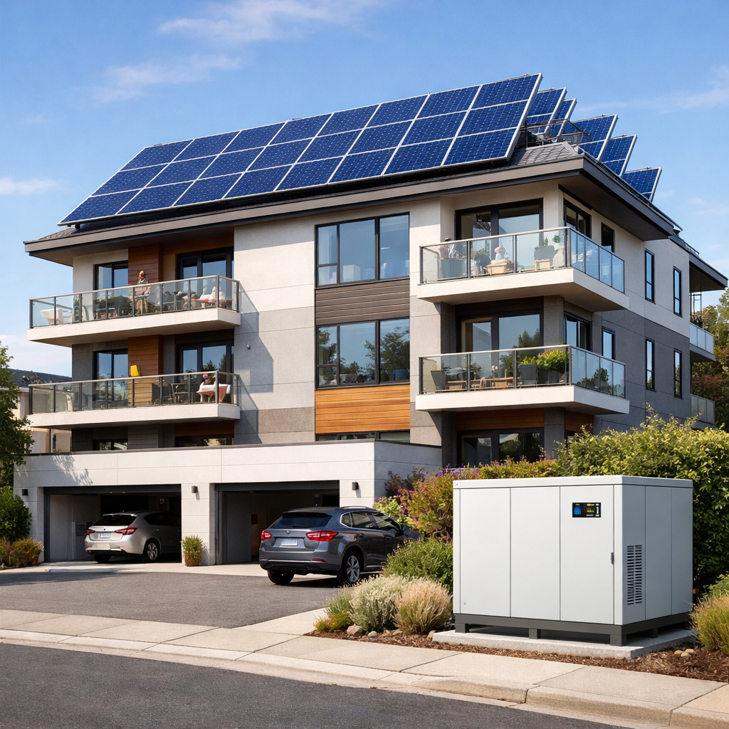 Multi Family house with solar and EES.png