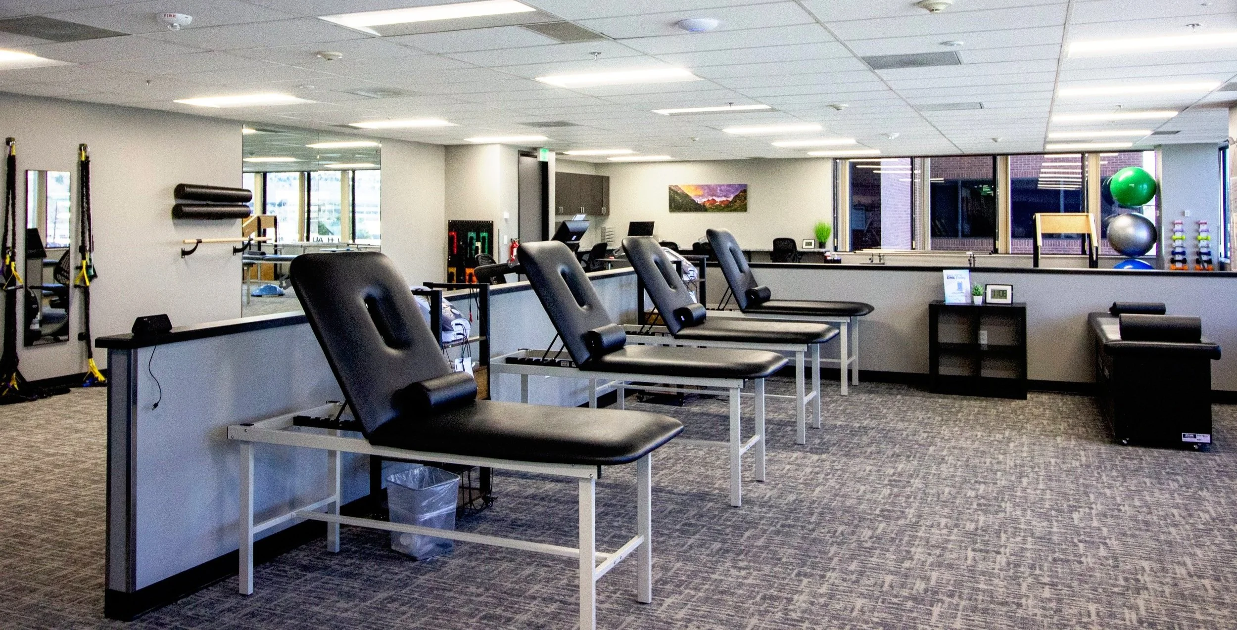 Treatment space at a Denver Mountain View Pain Center clinic