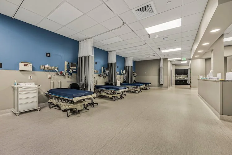 Pre-operative and recovery bays at Mountain View Surgical Specialists