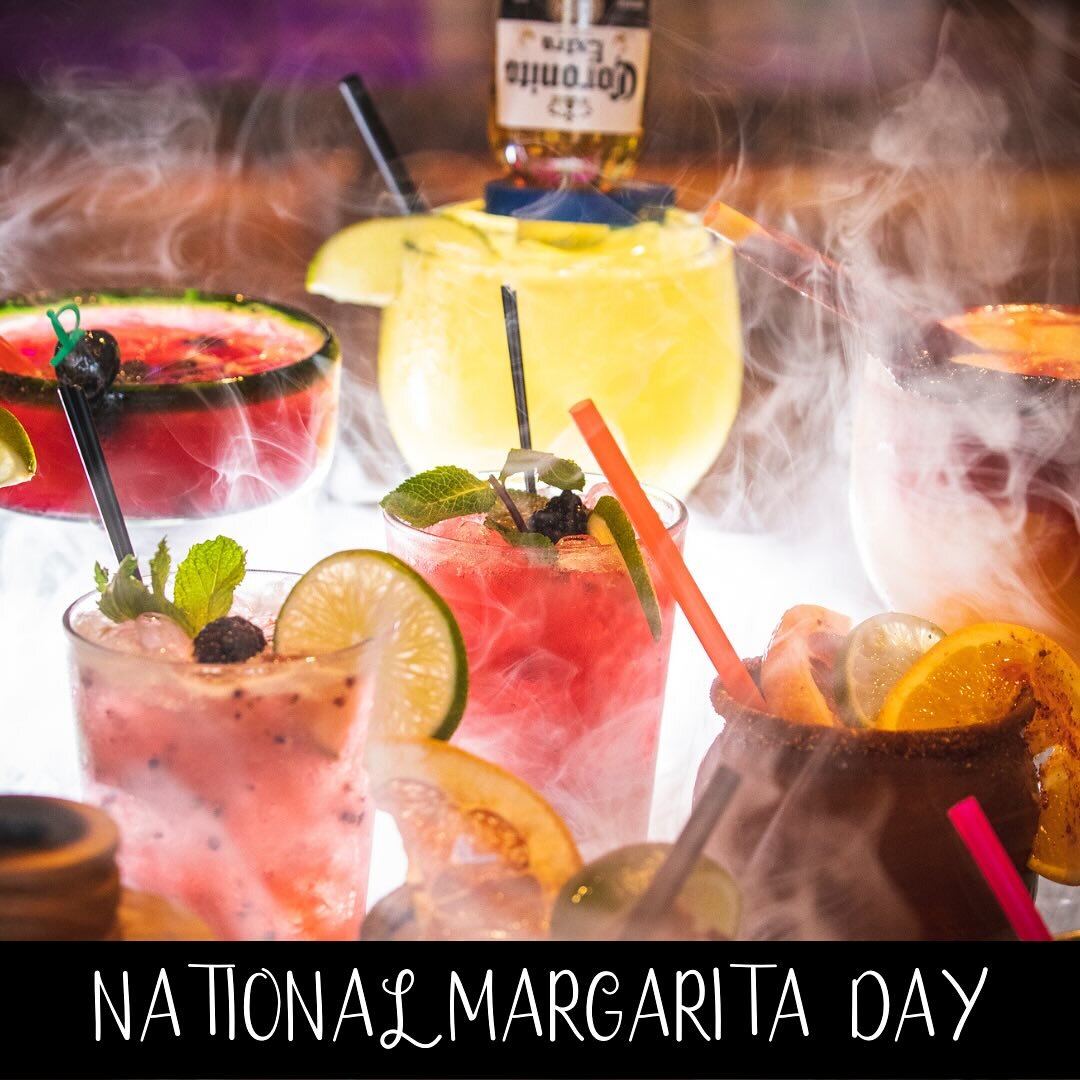 NATIONAL MARGARITA DAY ‼️ Join us as we raise our glass 🎉 Thursday February 22nd ‼️
