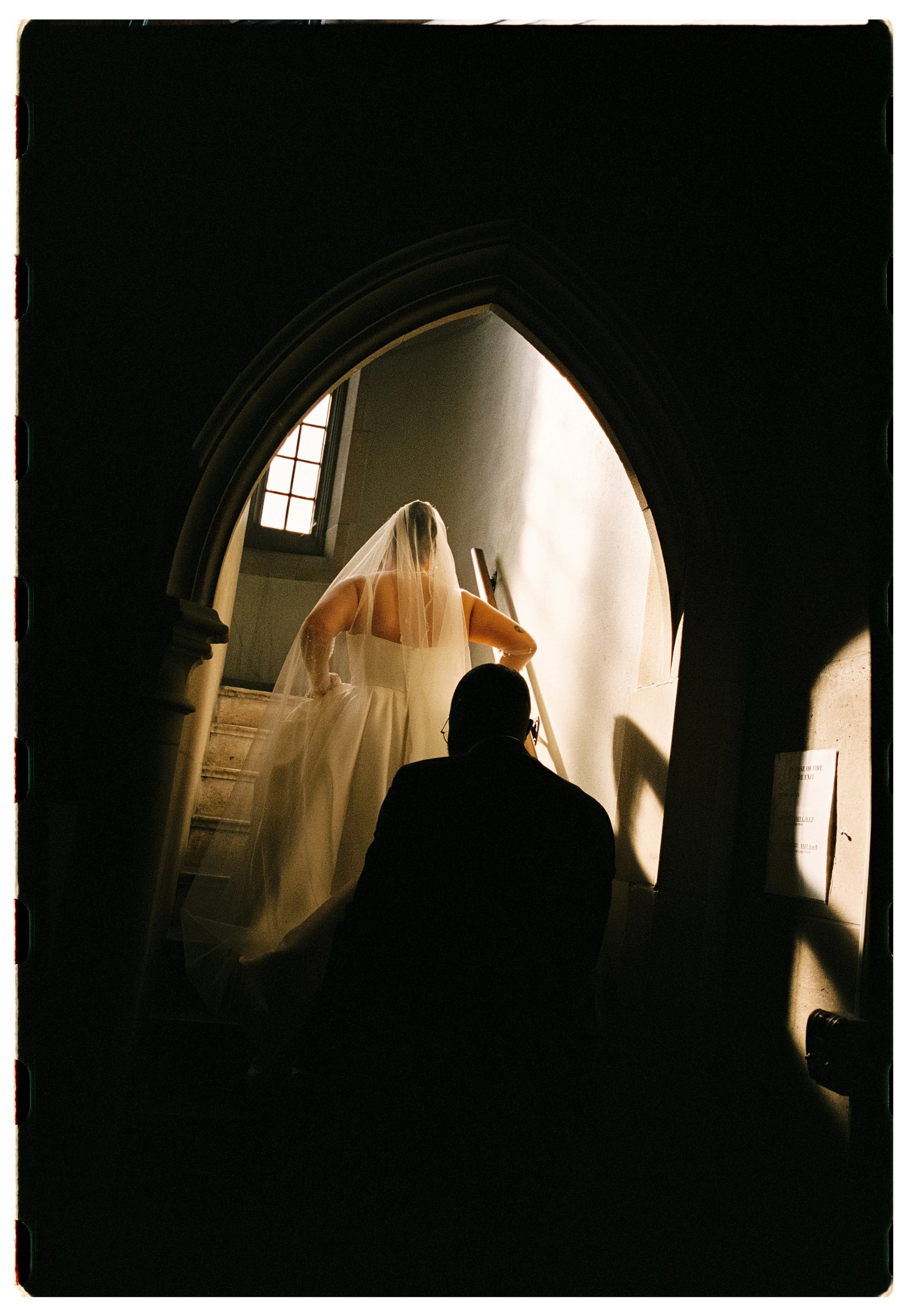 Ottawa wedding film photographer capturing an intimate analog ceremony on 35mm film
