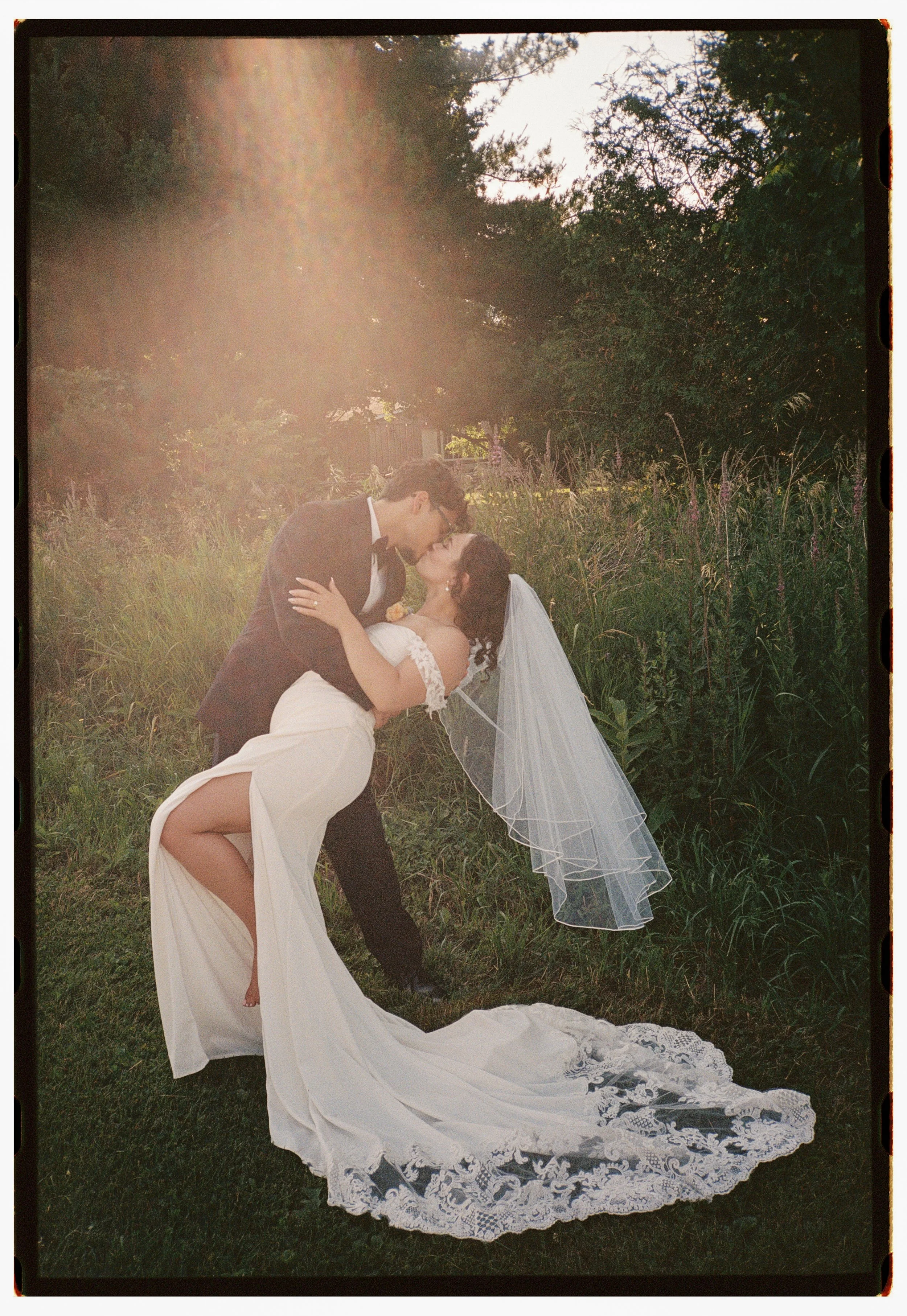 Ottawa wedding film photographer capturing an intimate analog ceremony on 35mm film
