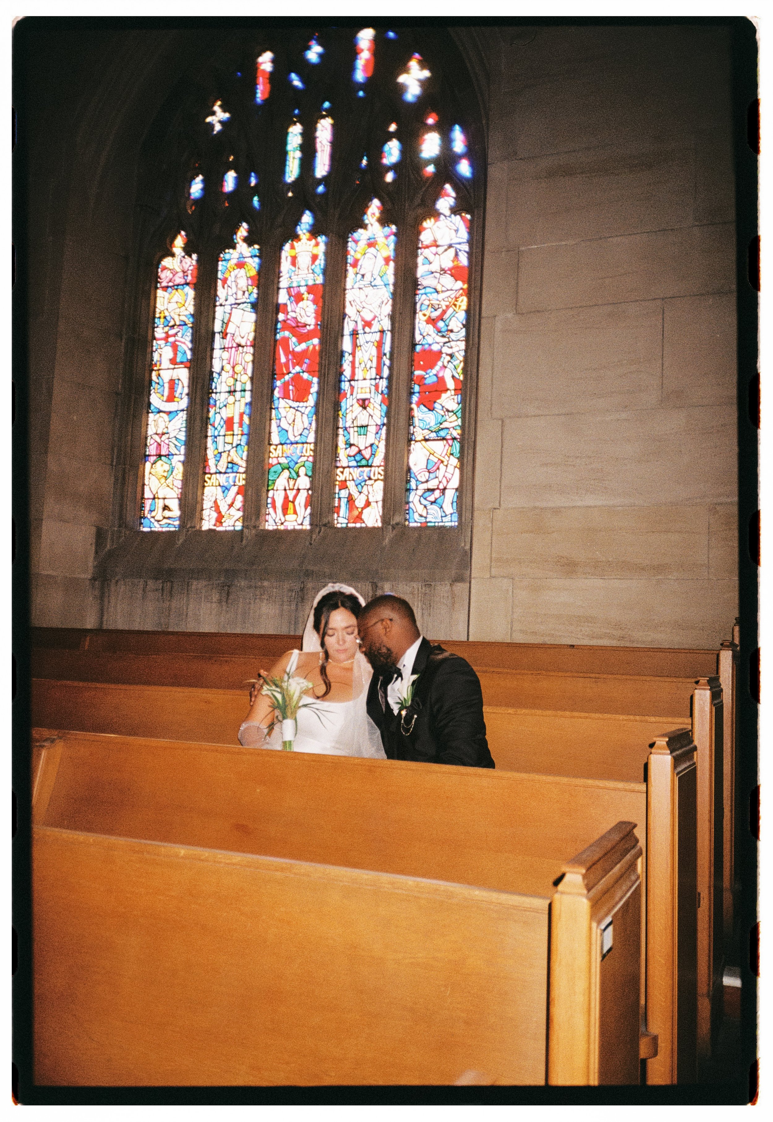 Ottawa wedding film photographer capturing an intimate analog ceremony on 35mm film