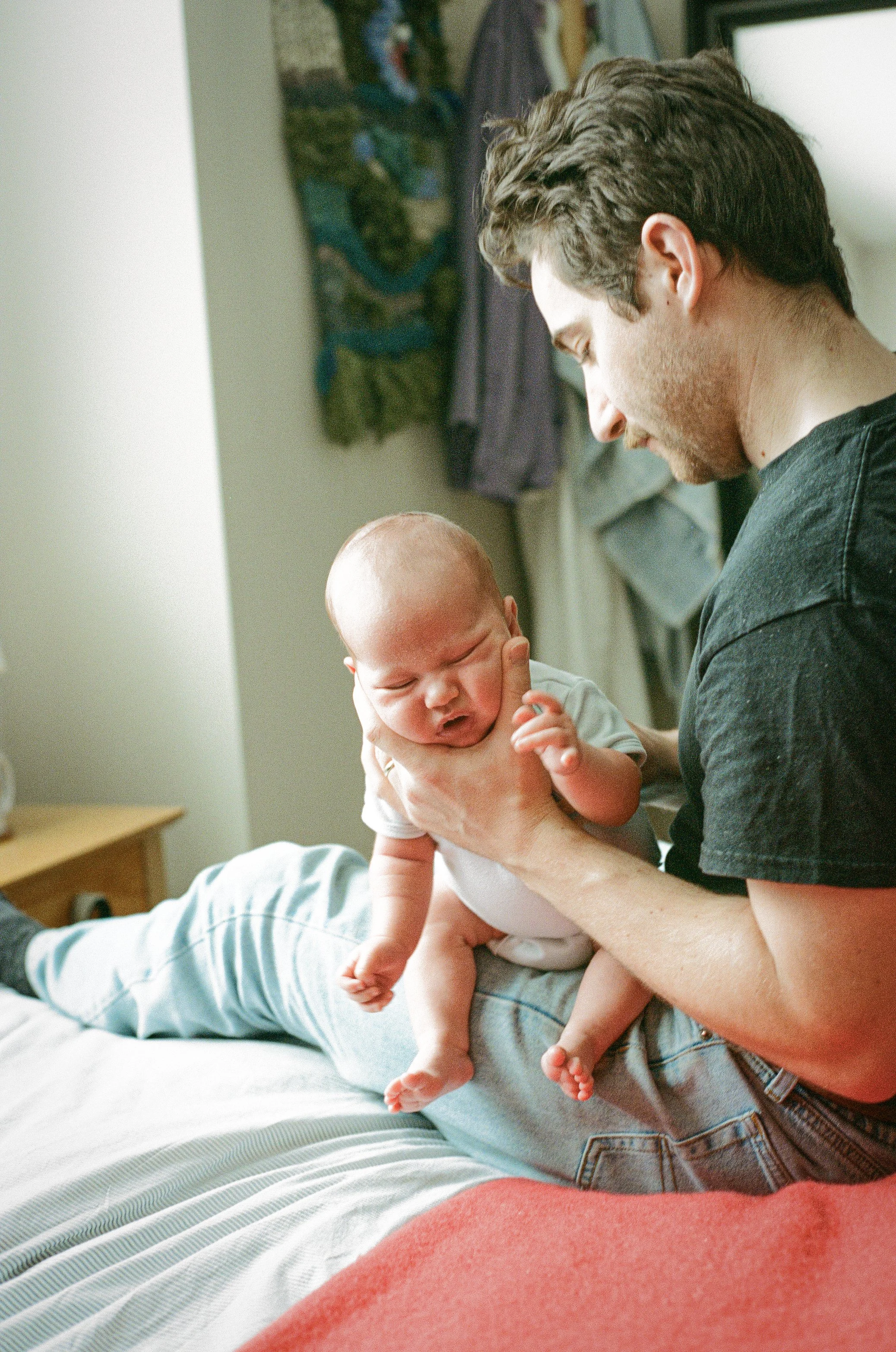 Documentary-style family photography in Ottawa captured on 35mm film
