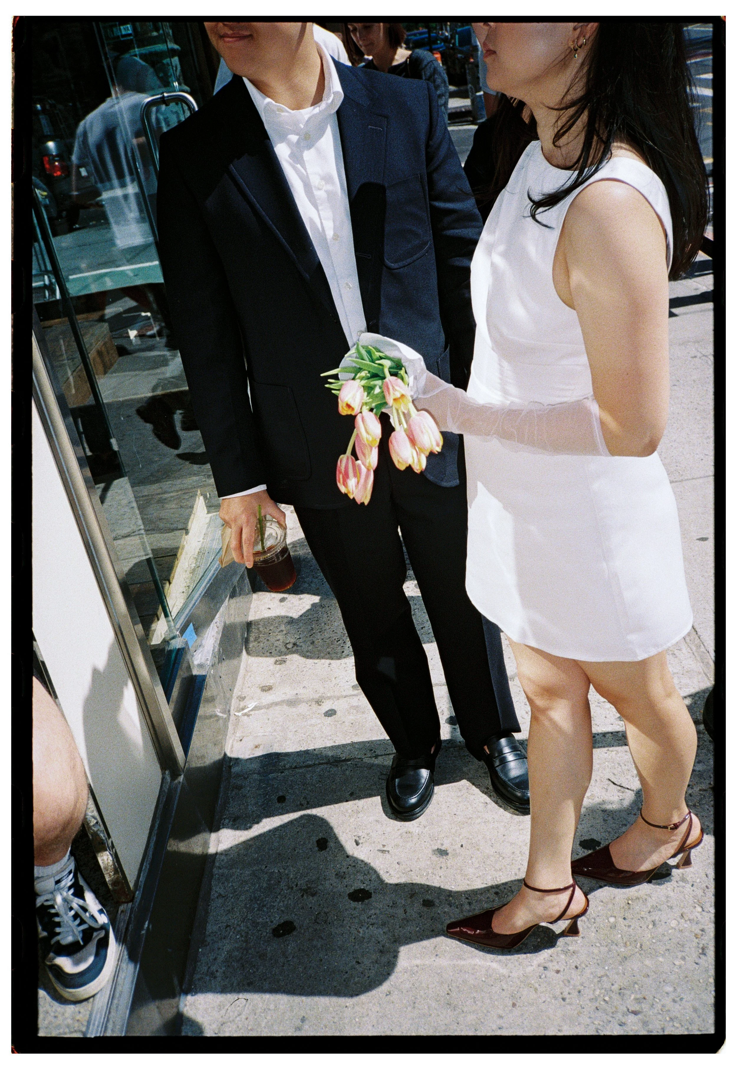 Ottawa wedding film photographer capturing an intimate analog ceremony on 35mm film