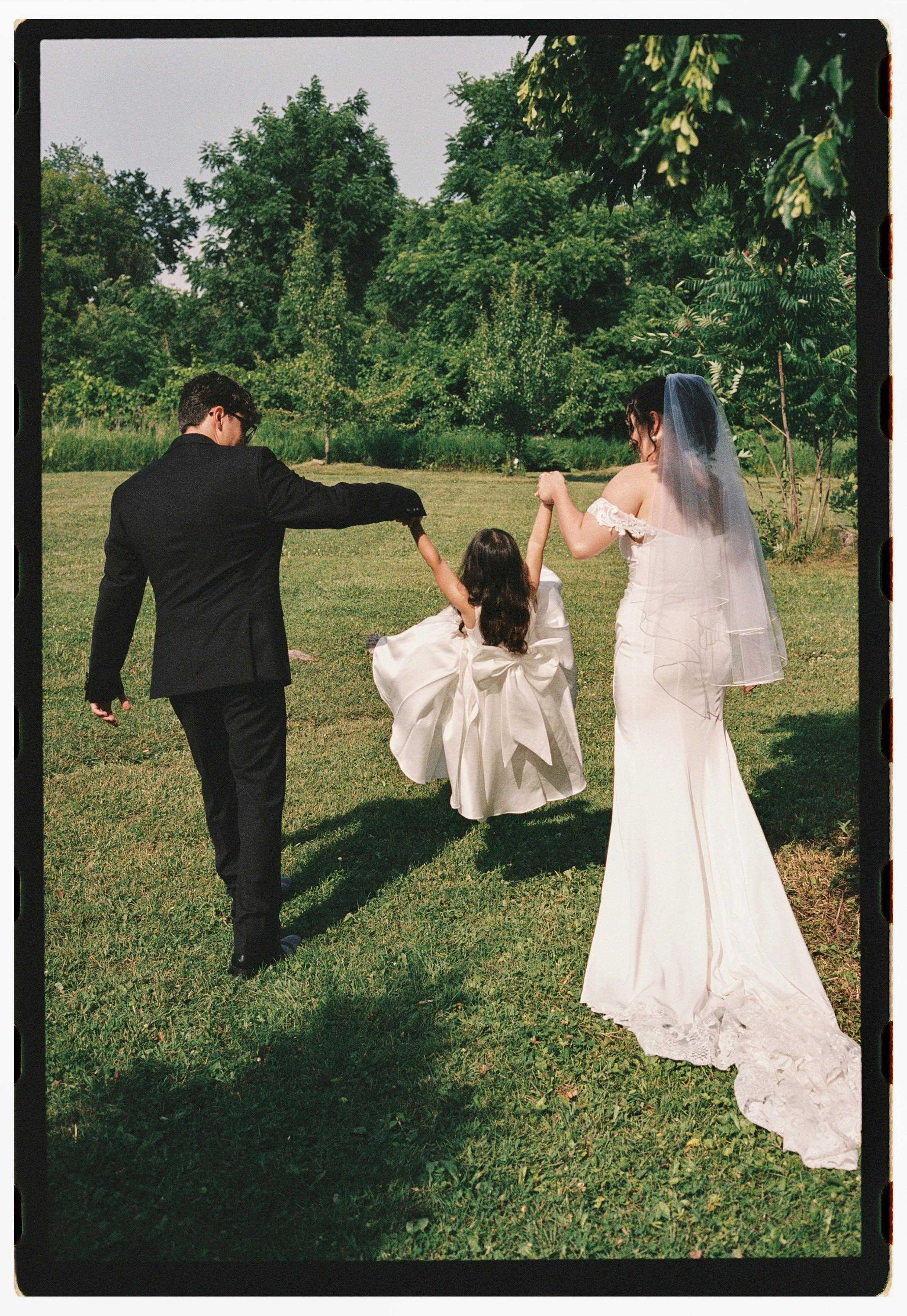 Ottawa wedding film photographer capturing an intimate analog ceremony on 35mm film