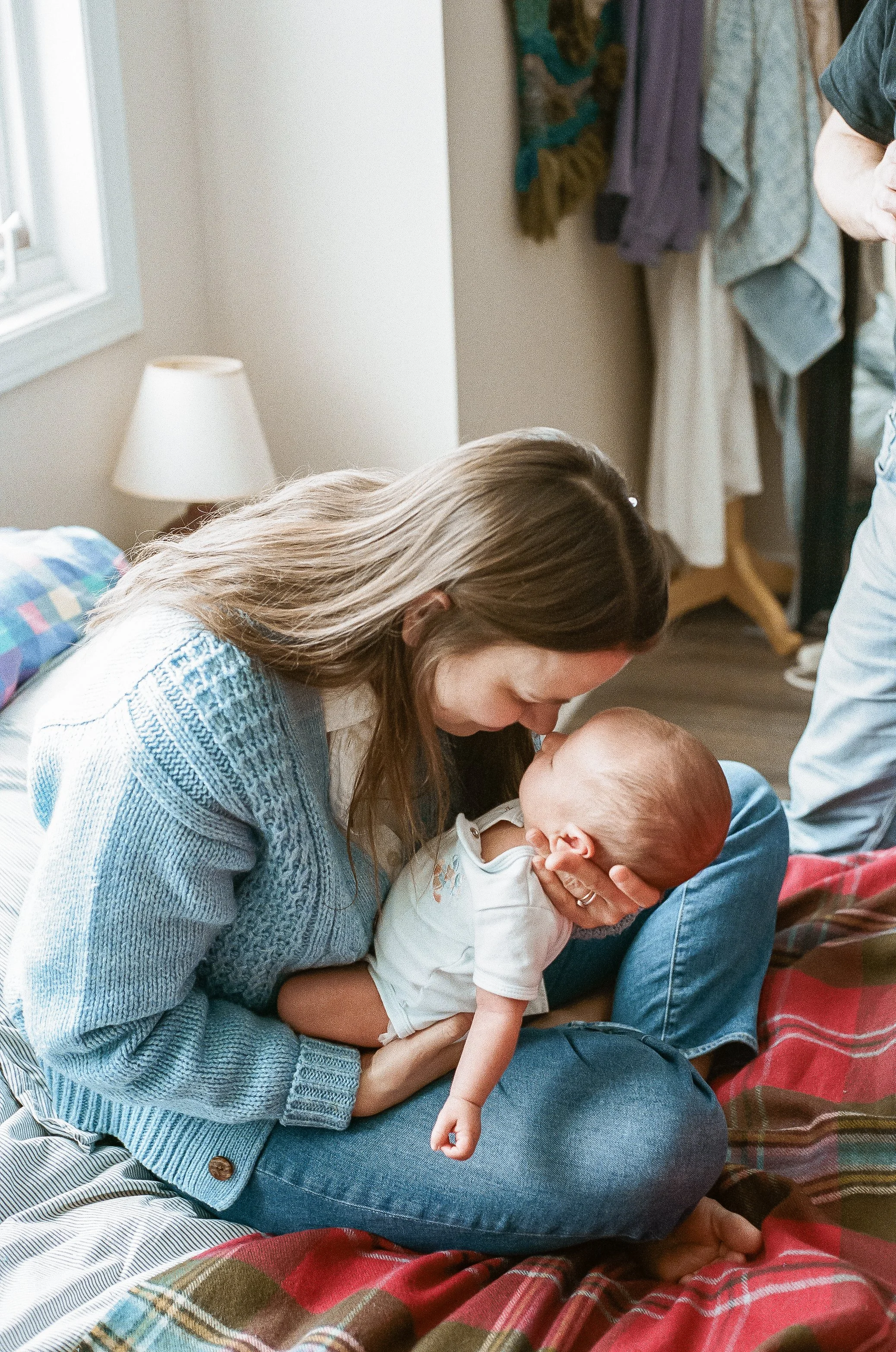 Documentary-style family photography in Ottawa captured on 35mm film