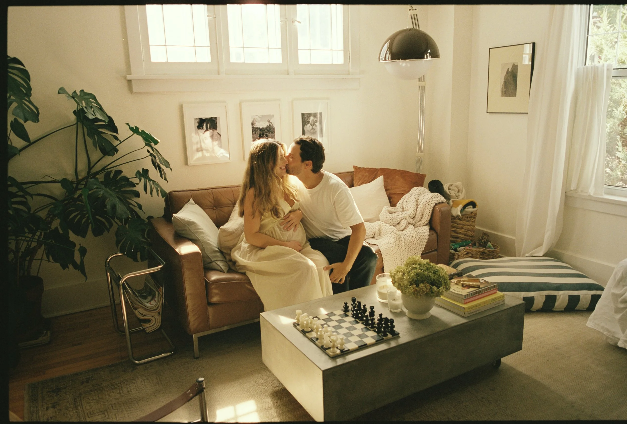 Candid family moments photographed on 35mm film by Ottawa analog photographer