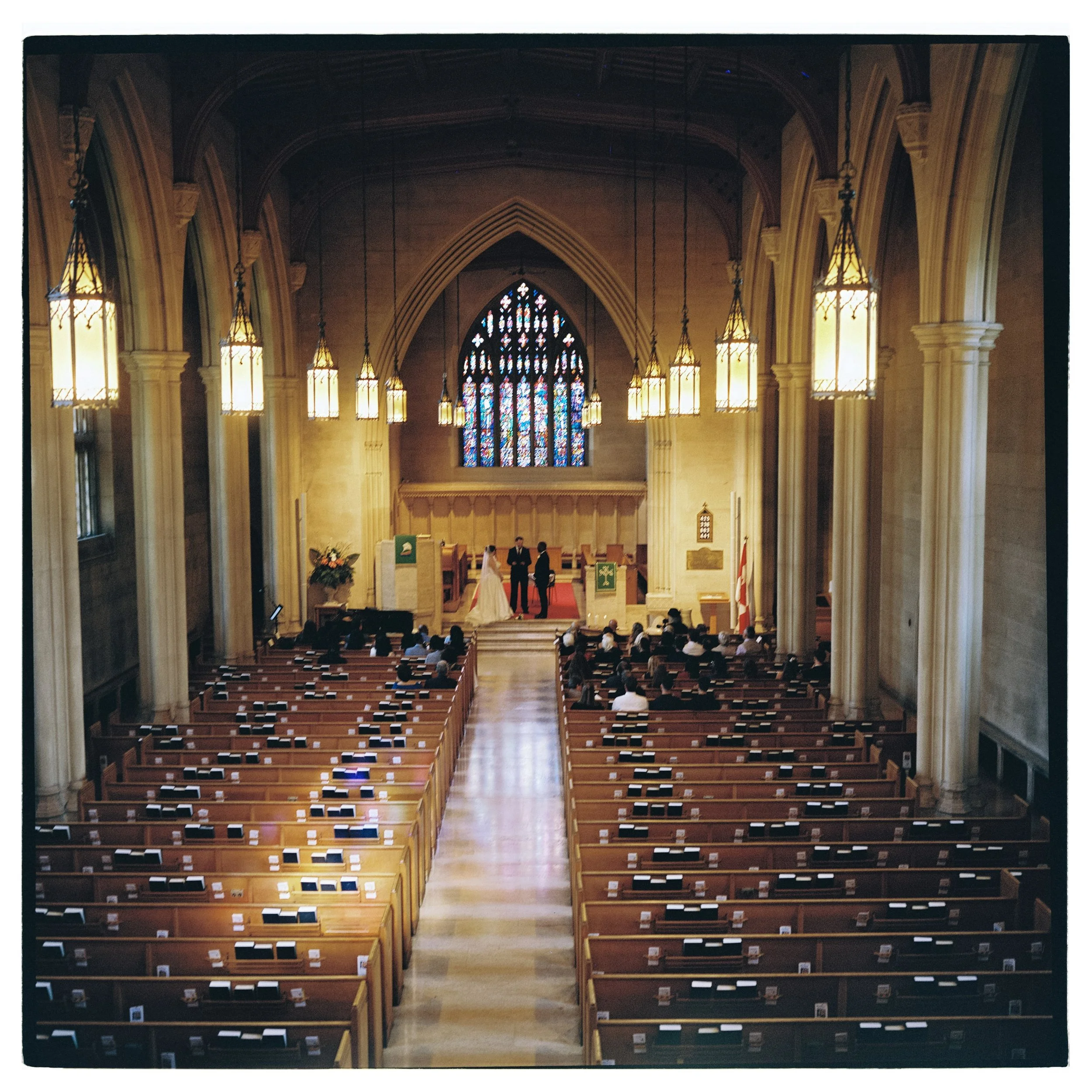 Ottawa wedding film photographer capturing an intimate analog ceremony on 35mm film