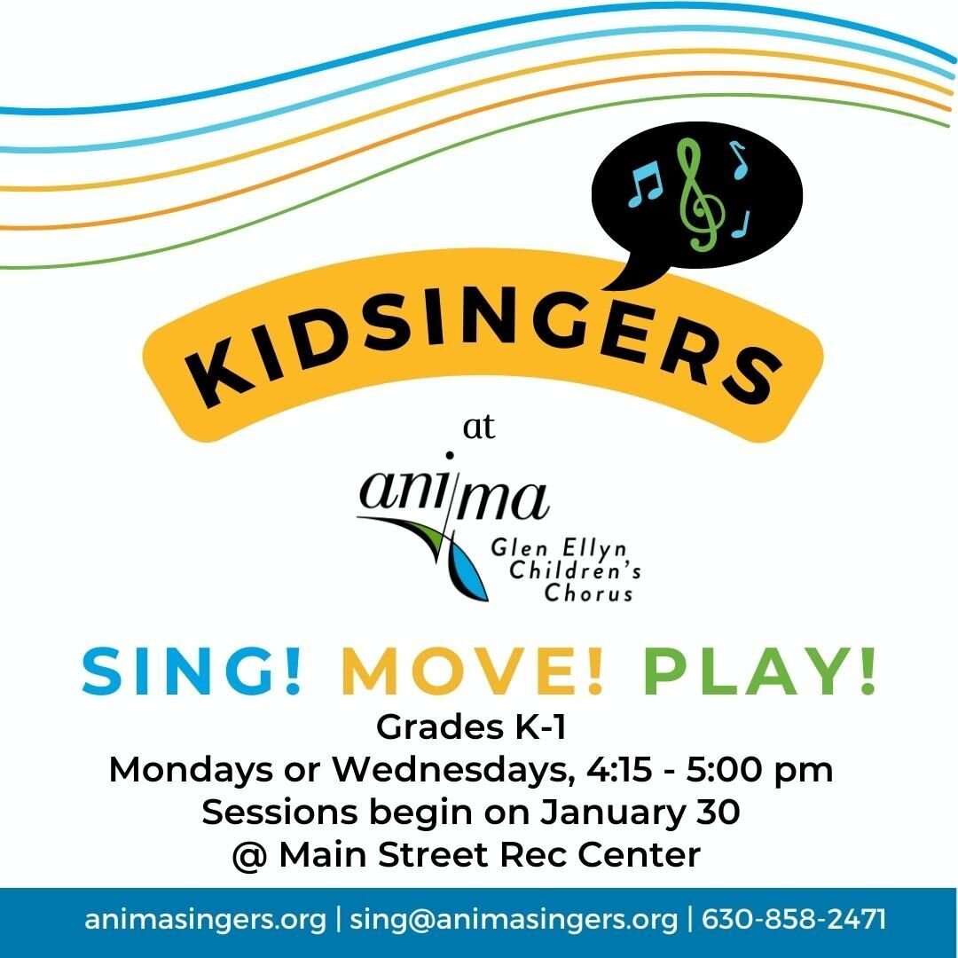 Give your kindergartner or first grader the chance to sing this spring! We still have openings in our Wednesday KidSingers Green Class, which starts in two days! Link to sign up in bio!

Are your Wednesdays full? We are also accepting late registrati