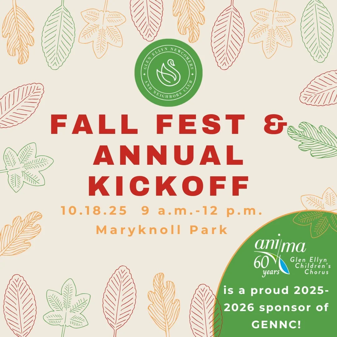 Anima is proud to be a sponsor of @glenellynnewcomers for the 2025-2026 season! 
If you aren't yet registered for their Fall Fest & Annual Kickoff on Saturday at Maryknoll Park, make sure to visit them online and sign up. It's going to be a grea