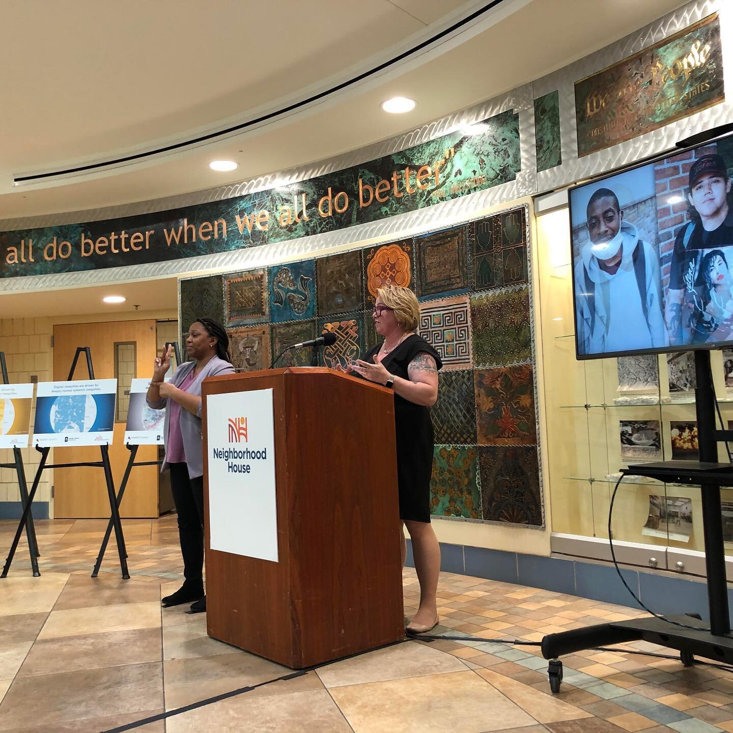 This afternoon Saint Paul Promise joined Ramsey County Commissioner and Board Chair Trista MatasCastillo, Saint Paul Mayor Melvin Carter, Ward 6 Saint Paul City Council Member Nelsie Yang, and President of Neighborhood House Nancy Brady to share the 