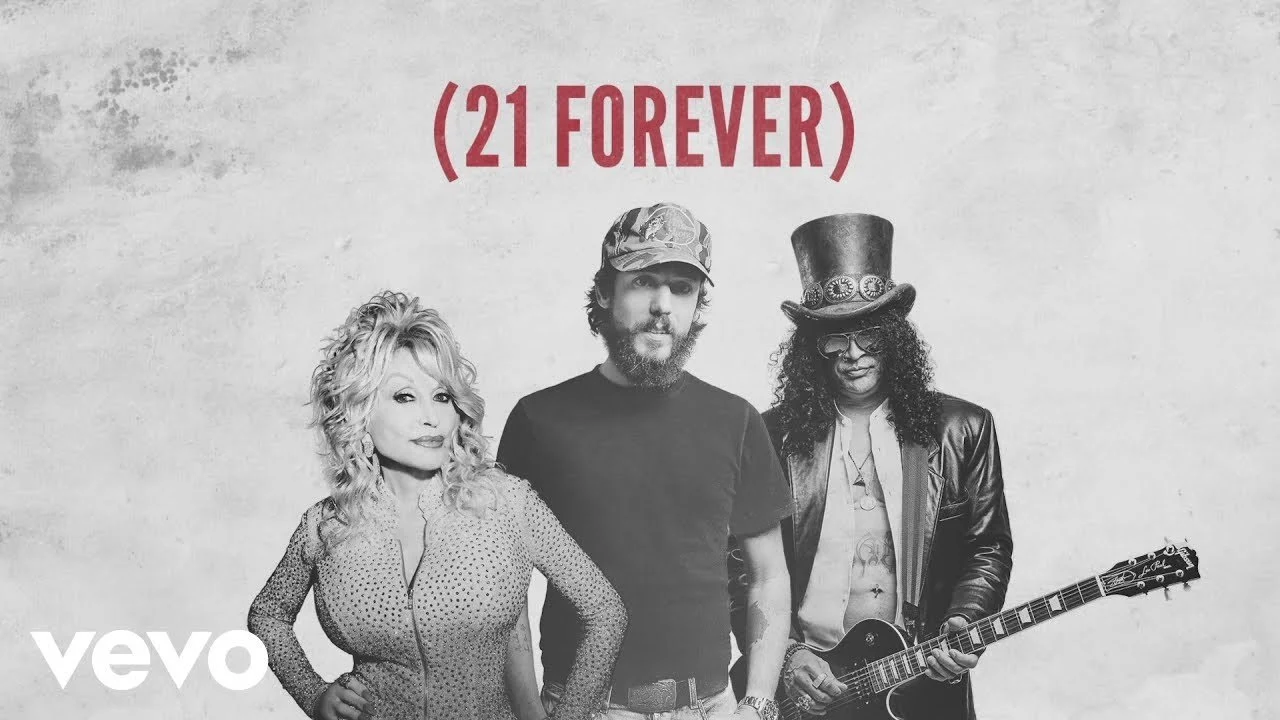 Chris Janson - 21 Forever (Lyric Video) featuring Dolly Parton, Slash