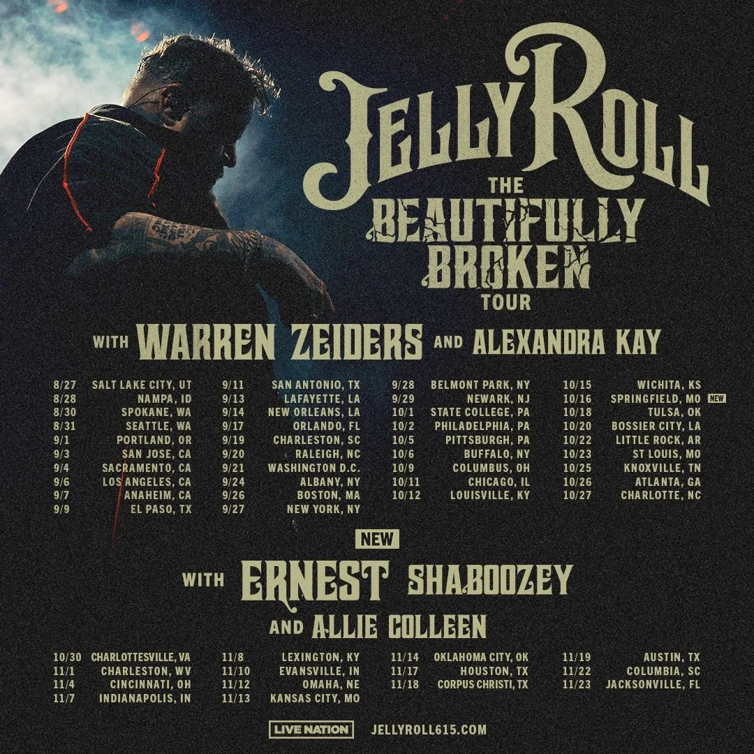 Jelly Rocs Jelly Roll “Beautifully Broken” Tour (2024) — Country Music Rocks!