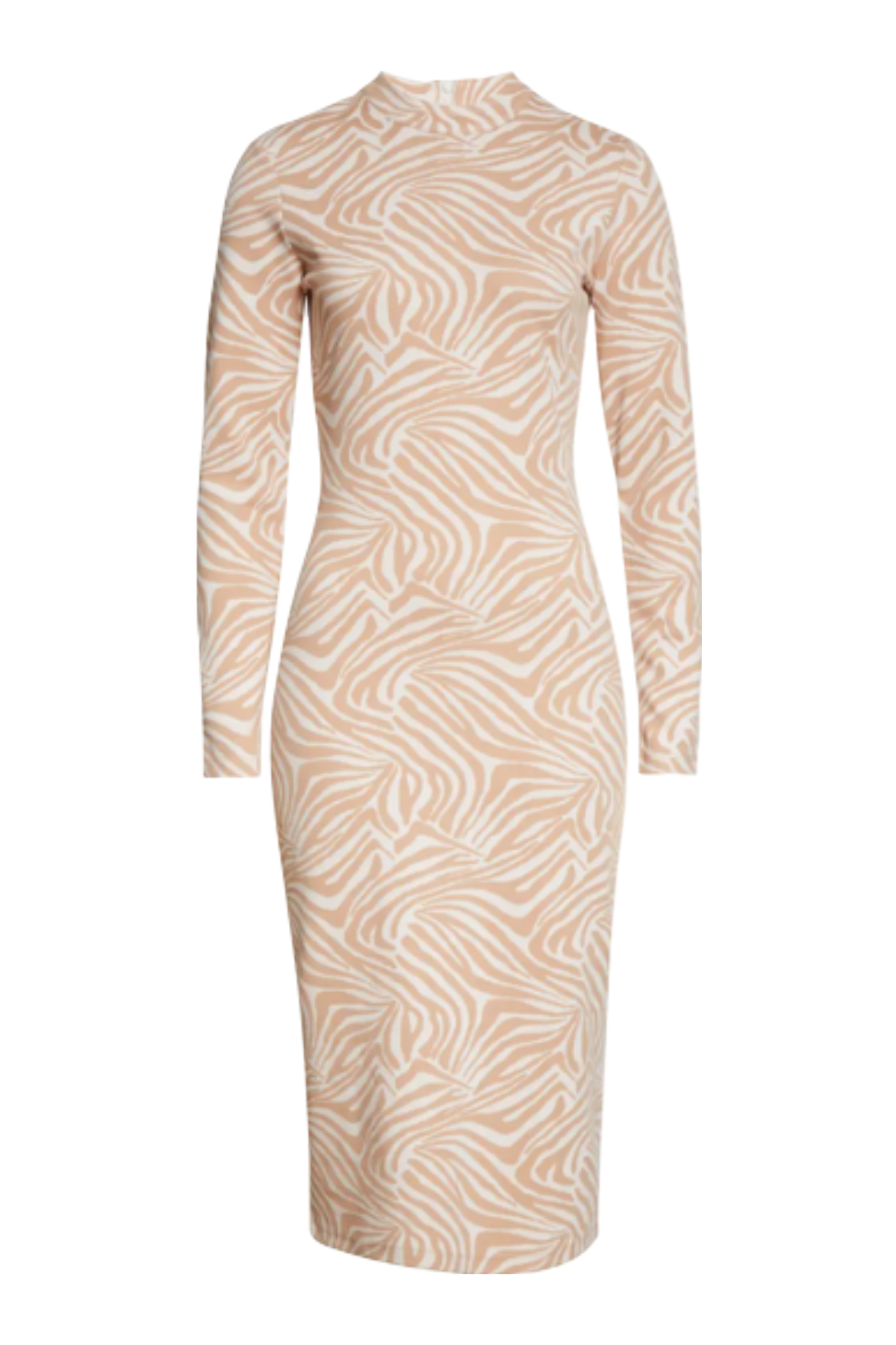 Ted Baker London | Zebra Print Long Sleeve Midi Dress