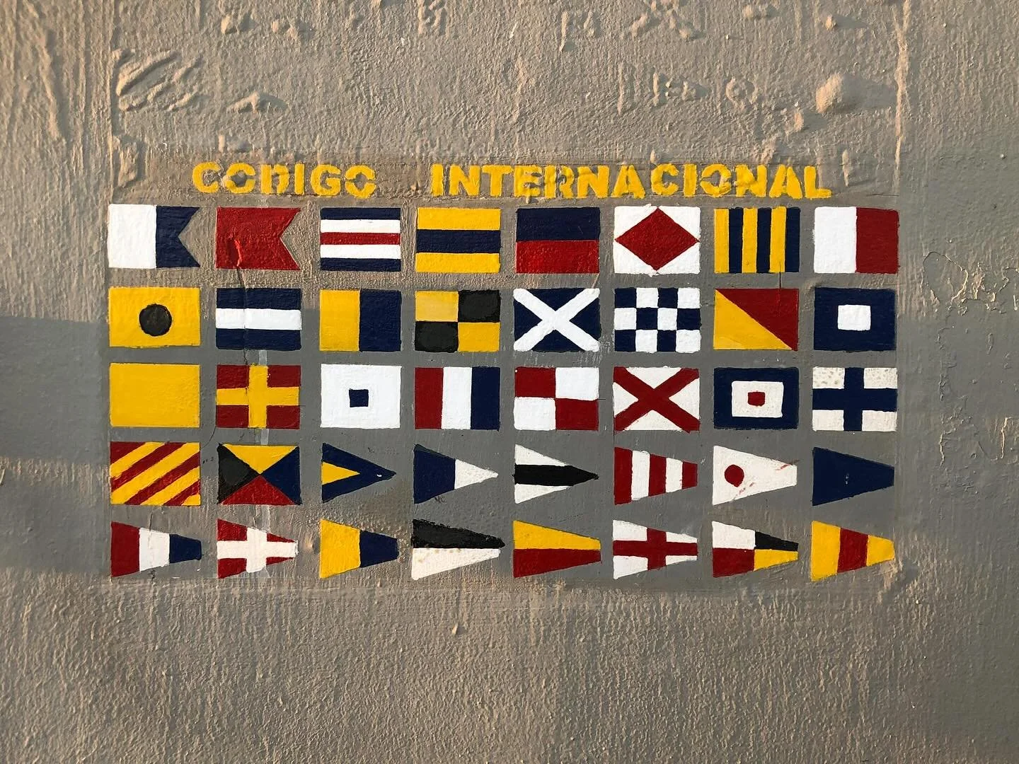 C&oacute;digo Internacional &amp; Nacional 
de Se&ntilde;ales
#marinealphabet 
#flags
#thespiritofbajarepublic 
#keepbajabaja