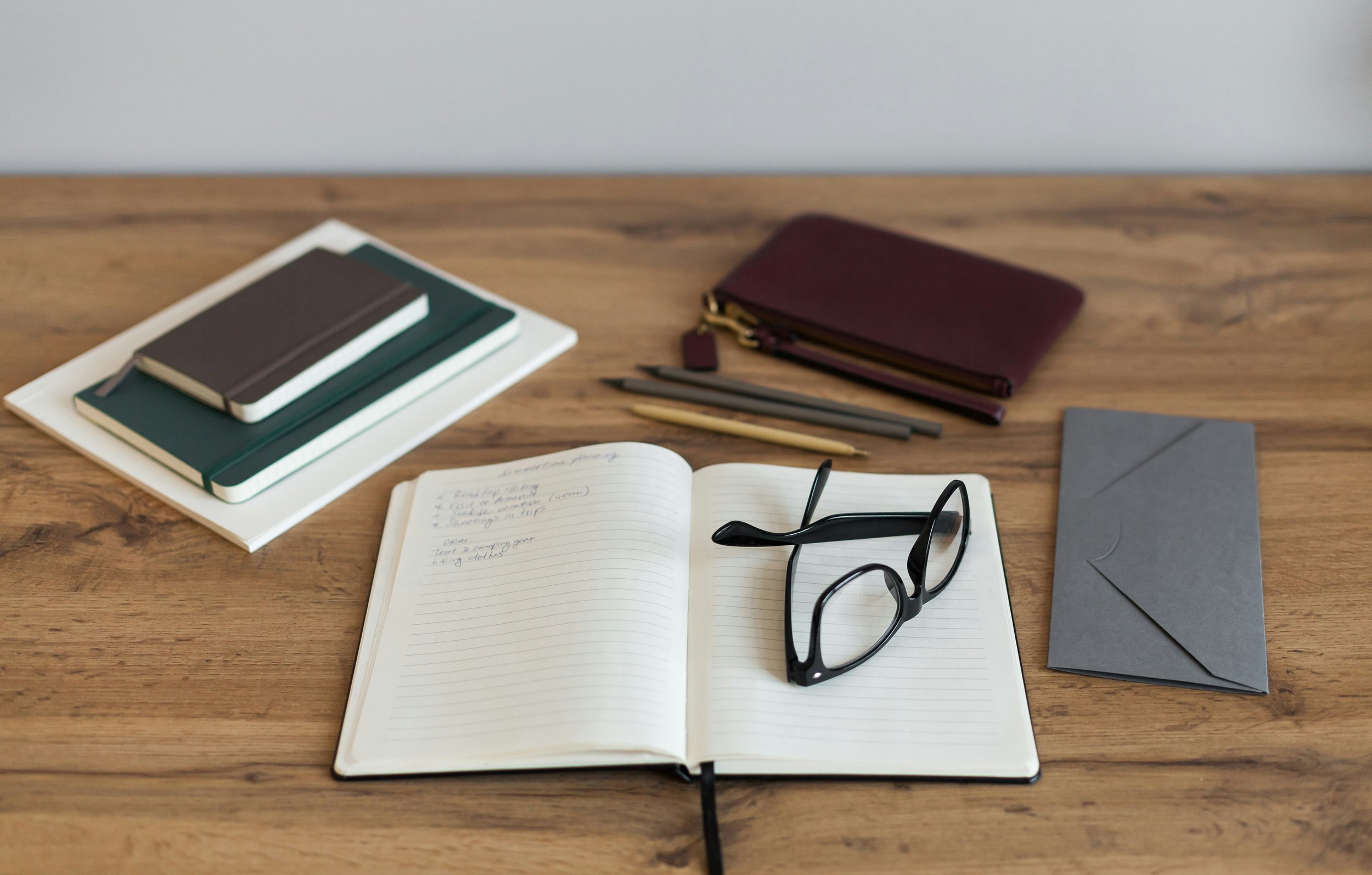 career change workspace notepads pens.jpg