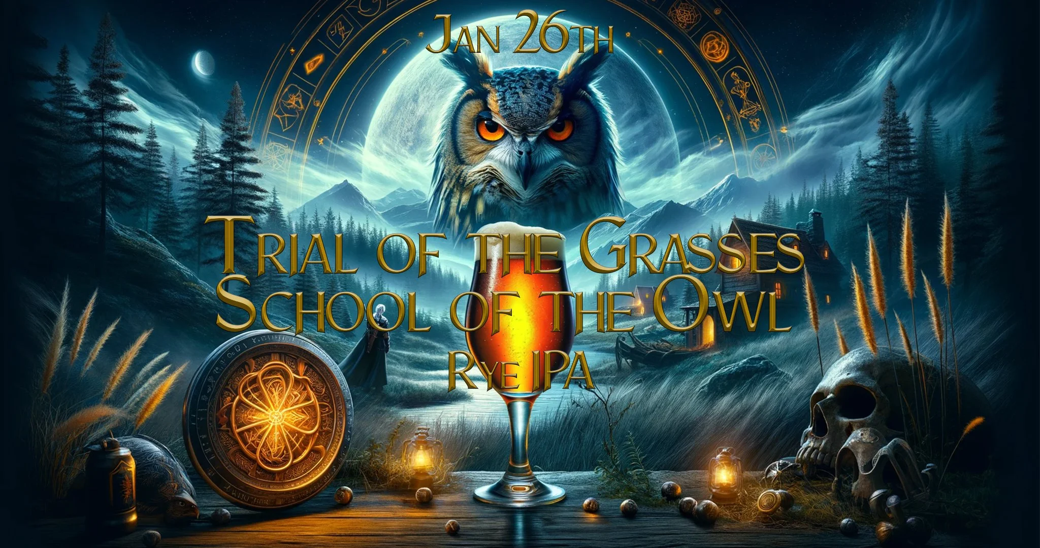 Trial of the Grasses: School of the Owl - Rye IPA Release — Natural 20 ...