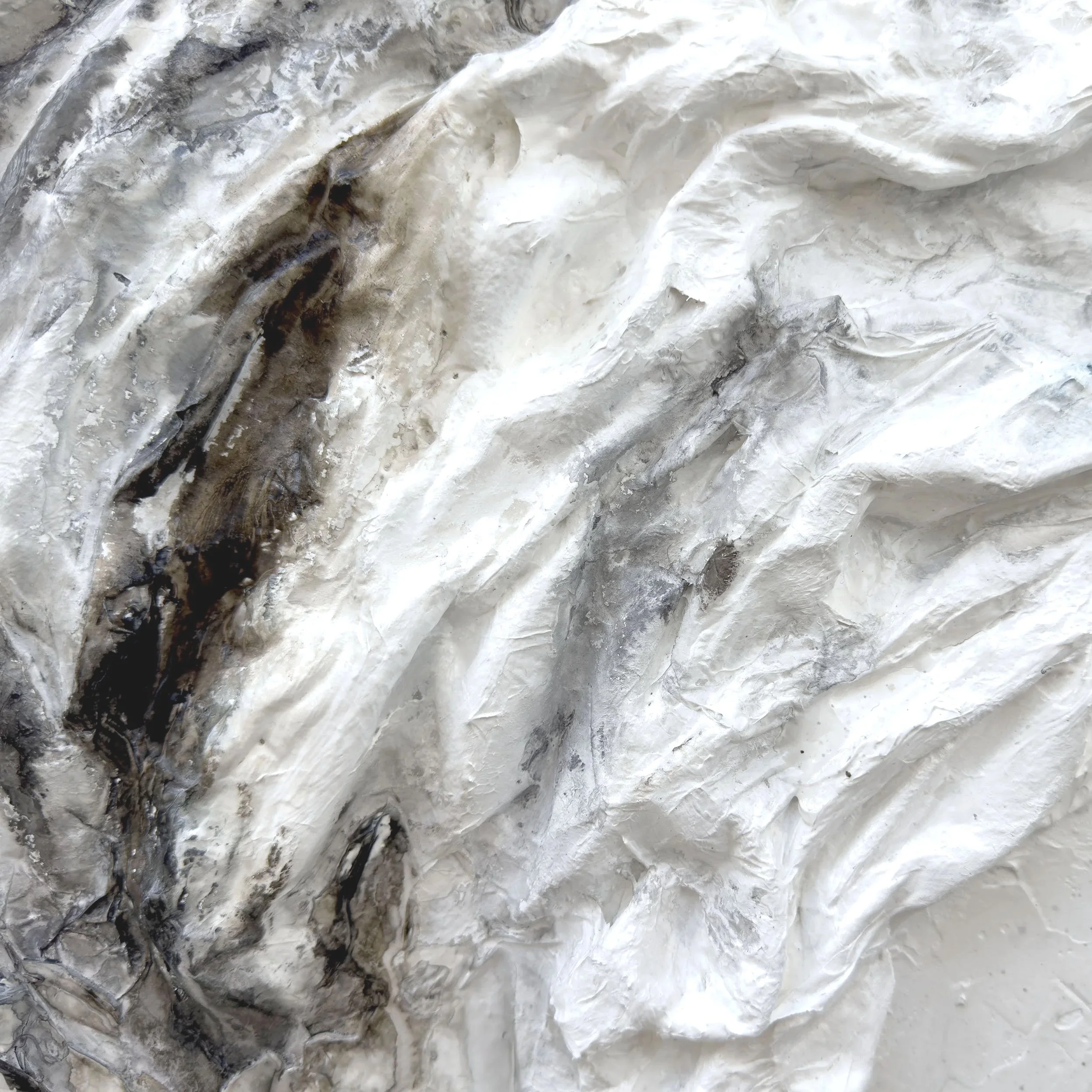 Strataform Paintings - Textural abstractions shaped by geological memory, layering, and time.