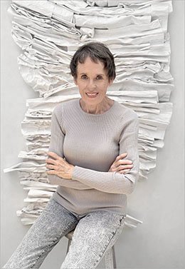 Marsh Scott seated in front of a Strataform