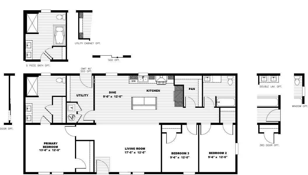 photo of the schult tempo lean on me manufactured home floor plan