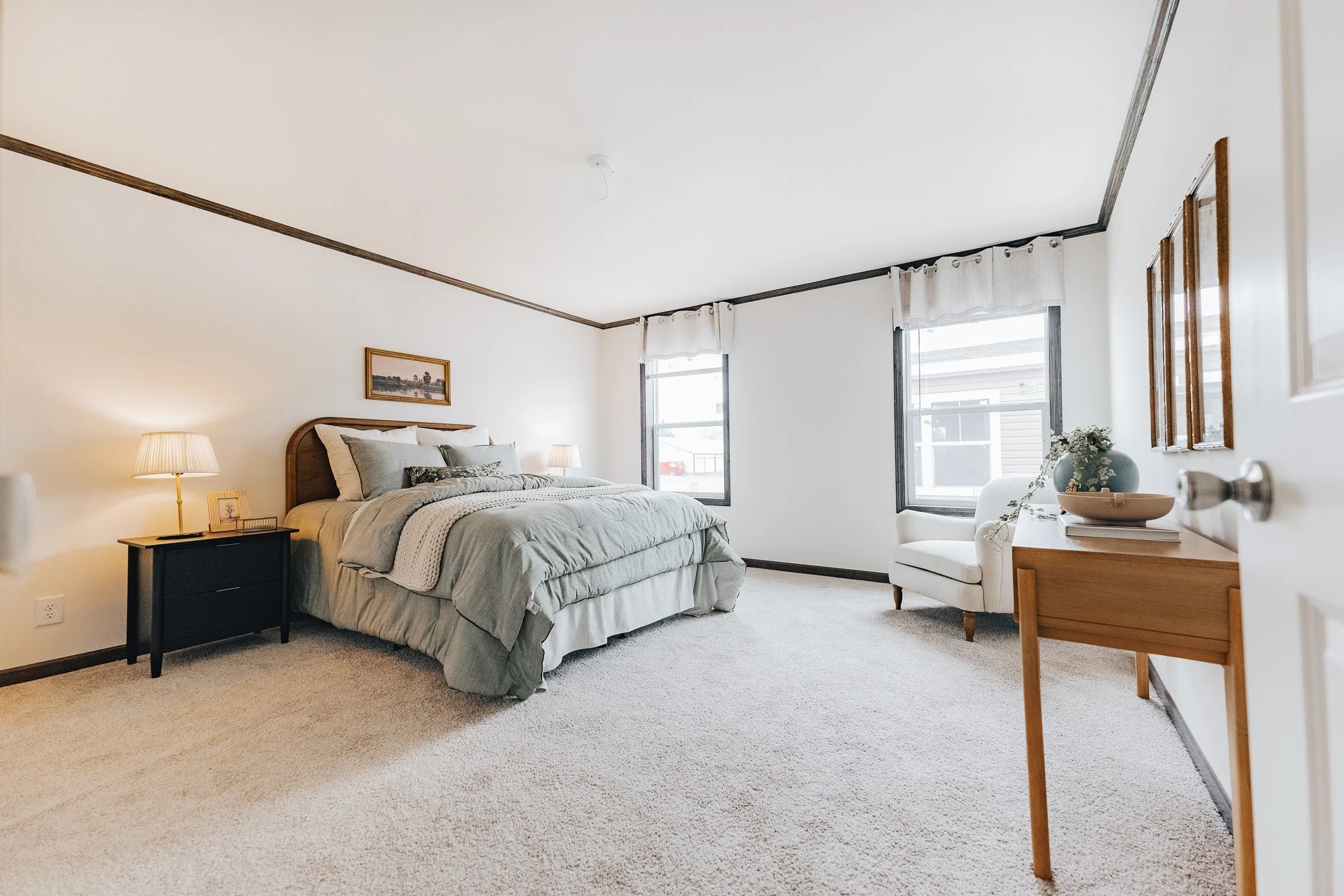 master bedroom inside the cavco dakota 