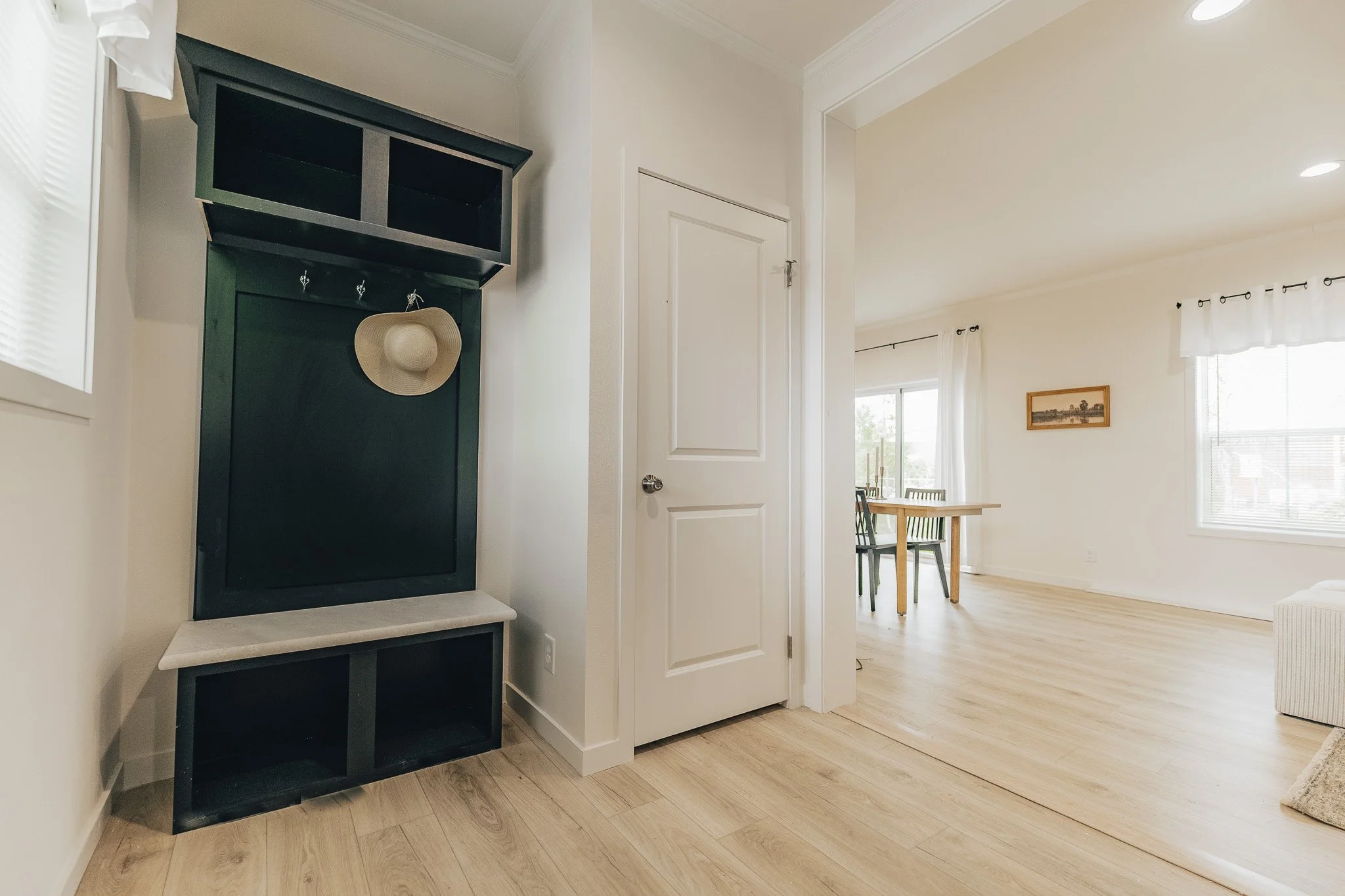hall tree coat hanger entry in cavco farmhouse manufactured home