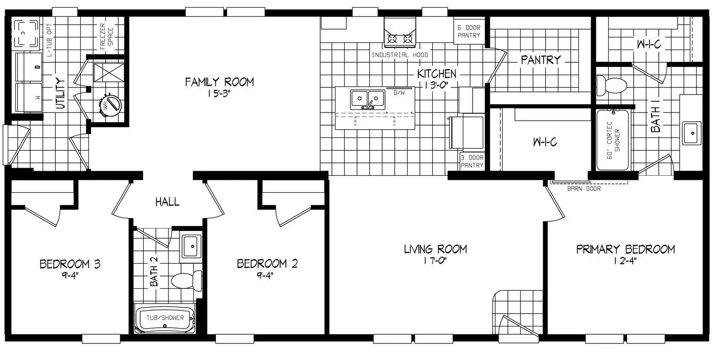 Schult Legend 78 Manufactured Home Floor Plan 