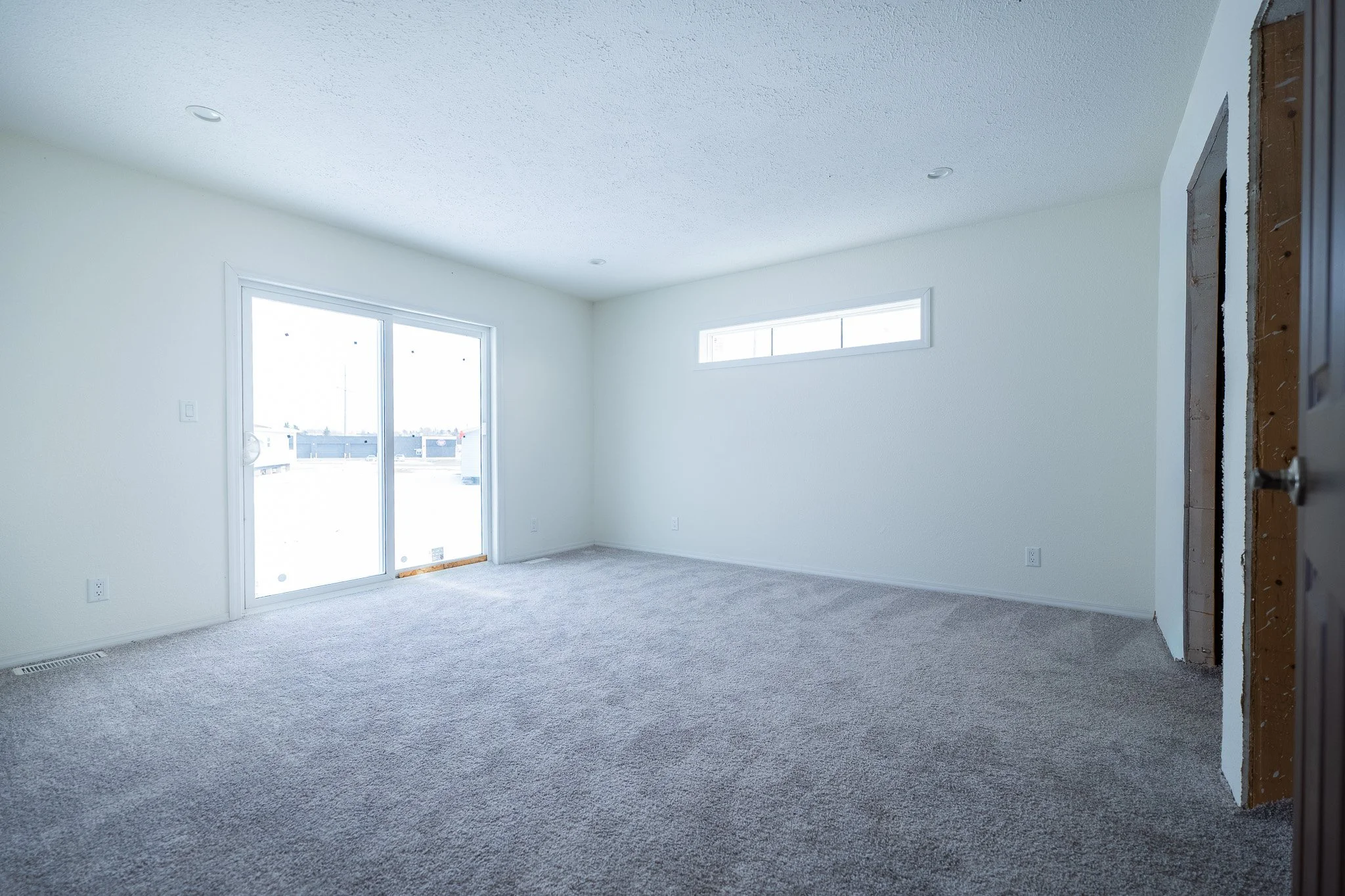 master bedroom photo with slidding glass door in master bedroom 