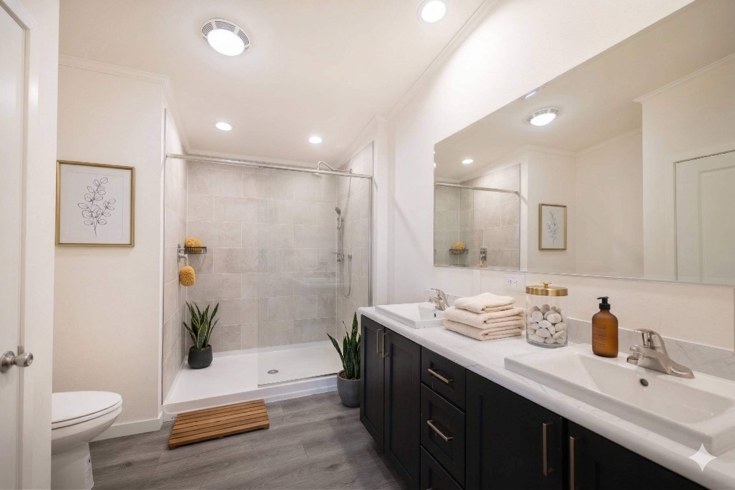 master bathroom inside the cavco westlake ranch 