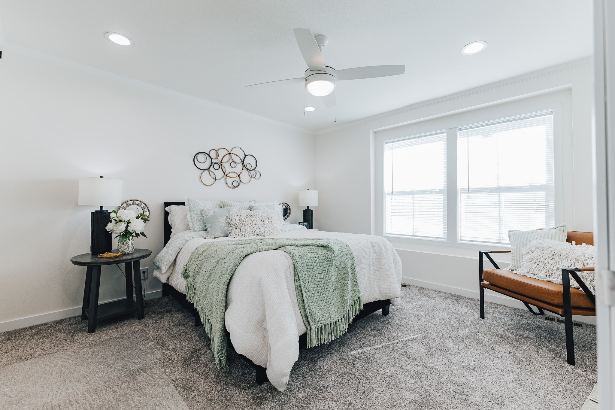 master bedroom photo inside the cavco farmhouse 